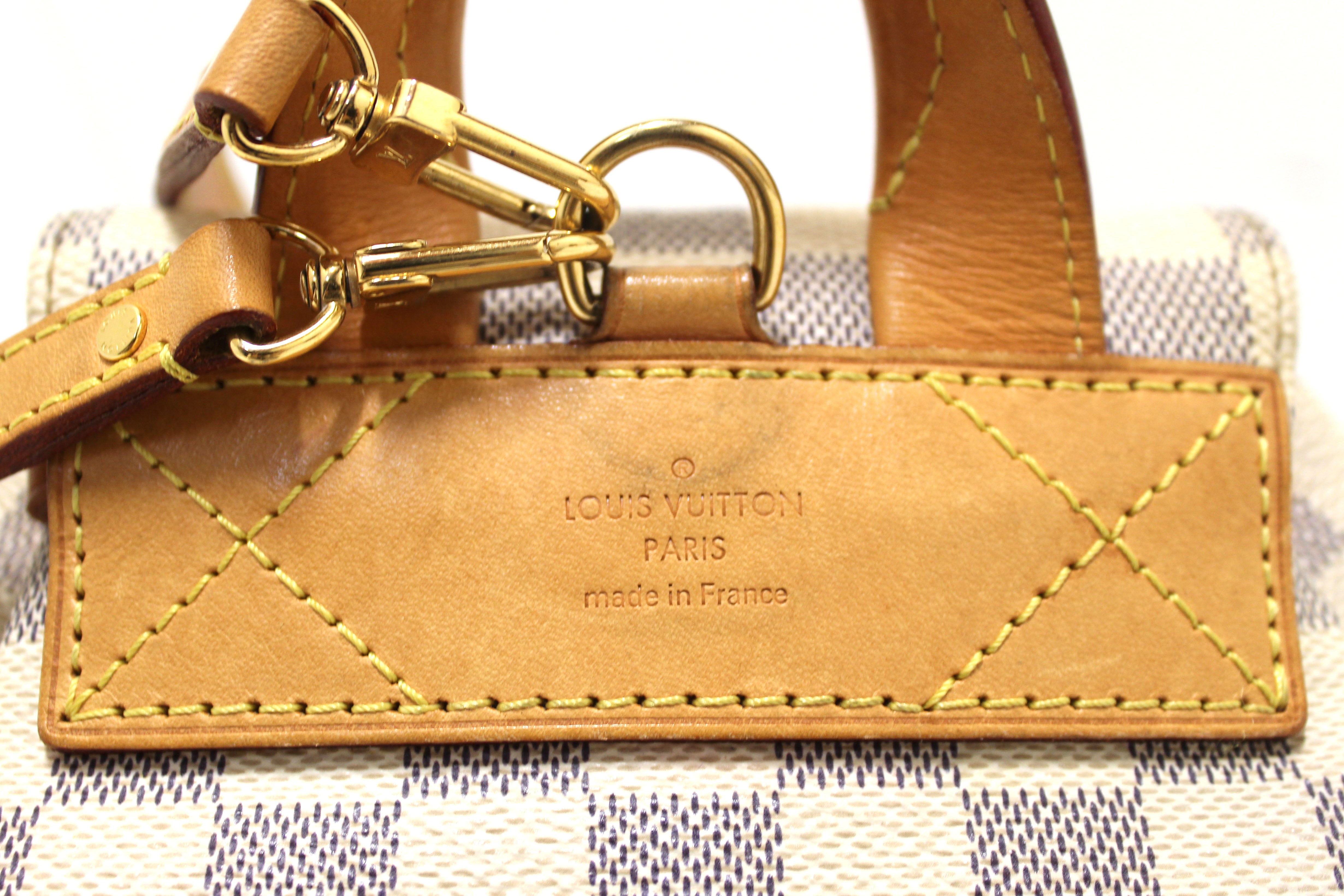Authentic Louis Vuitton Damier Azur Canvas Sperone BB Backpack