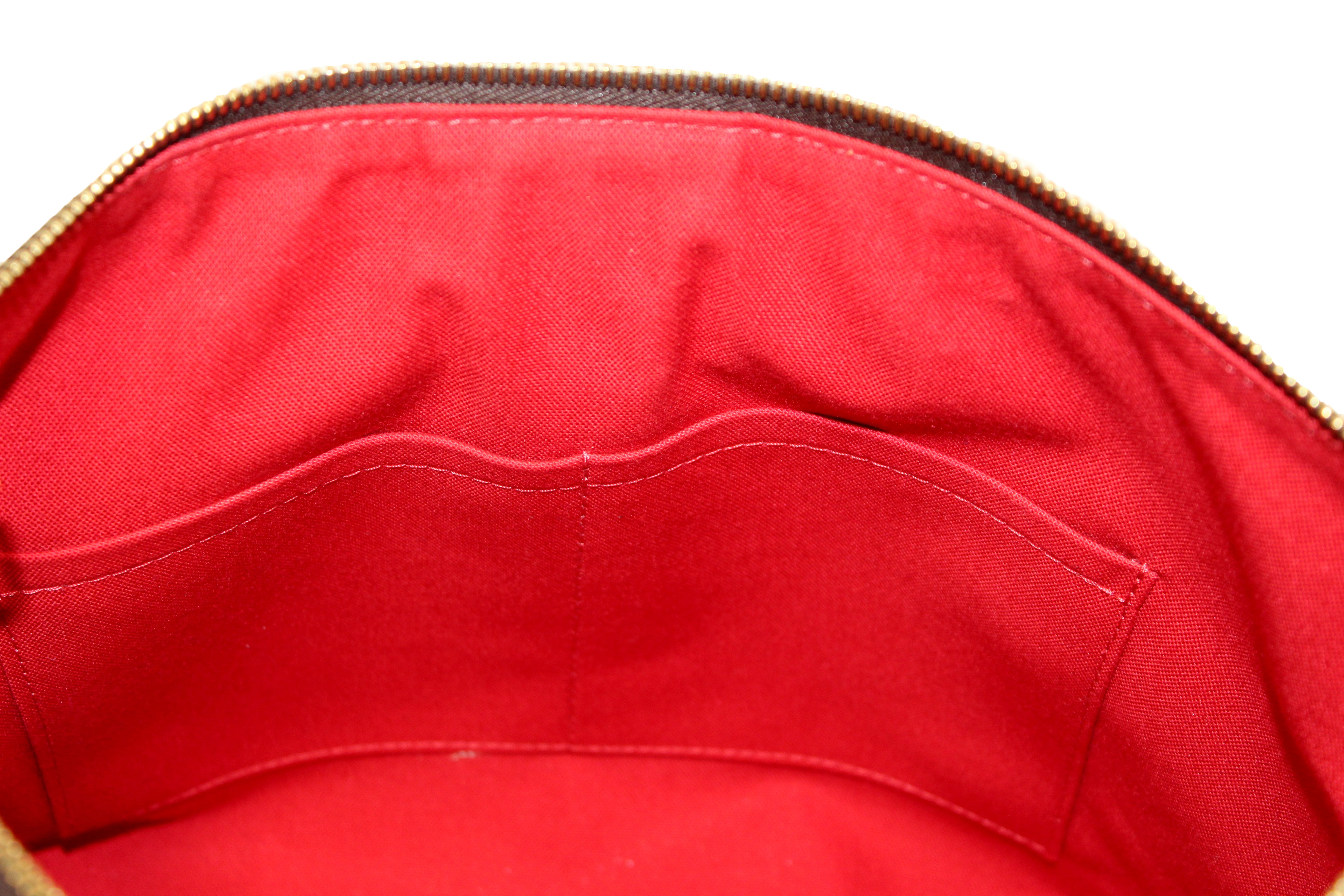 Authentic Louis Vuitton Damier Ebene Canvas Siena MM Handbag