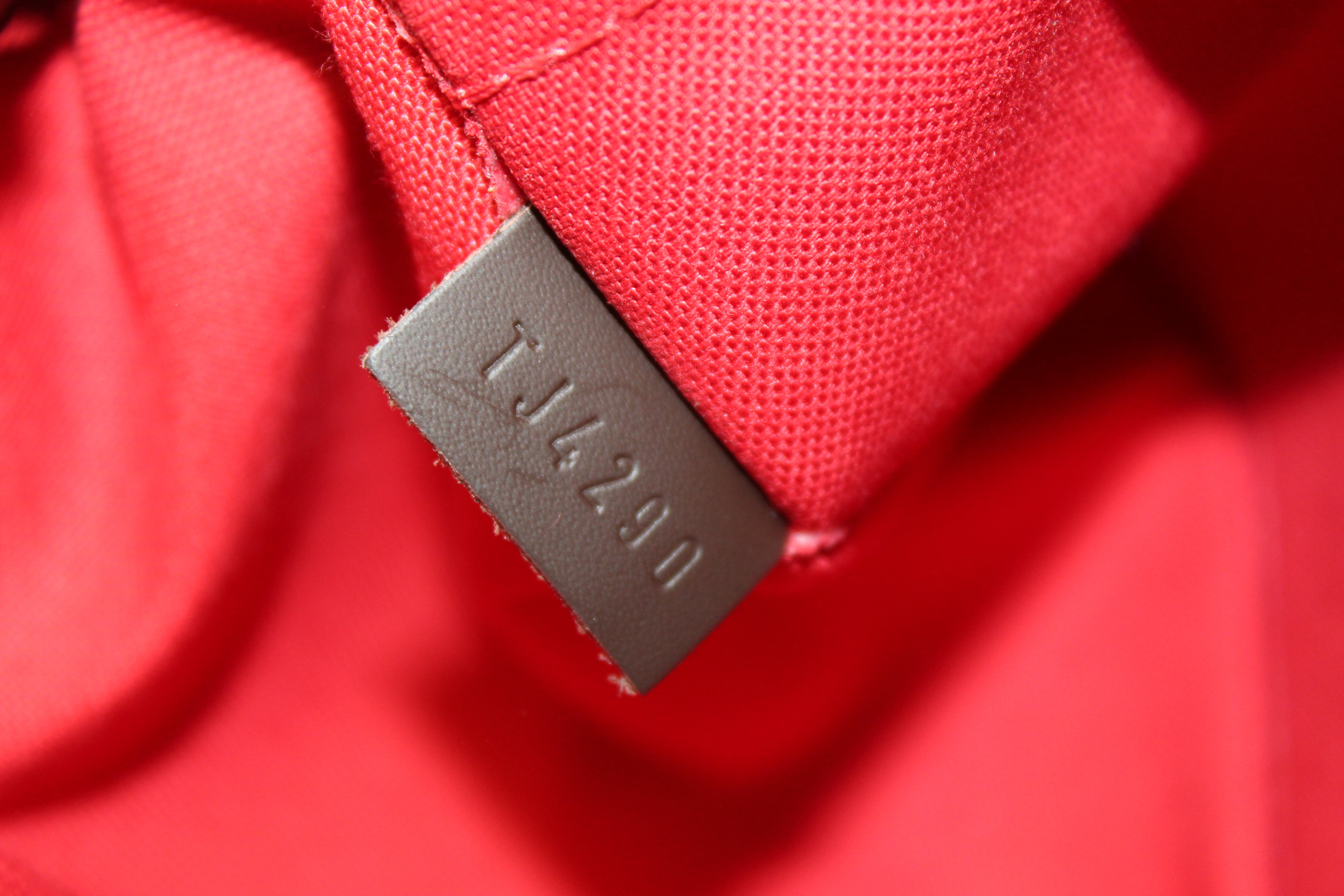 Authentic Louis Vuitton Damier Ebene Canvas Siena MM Handbag