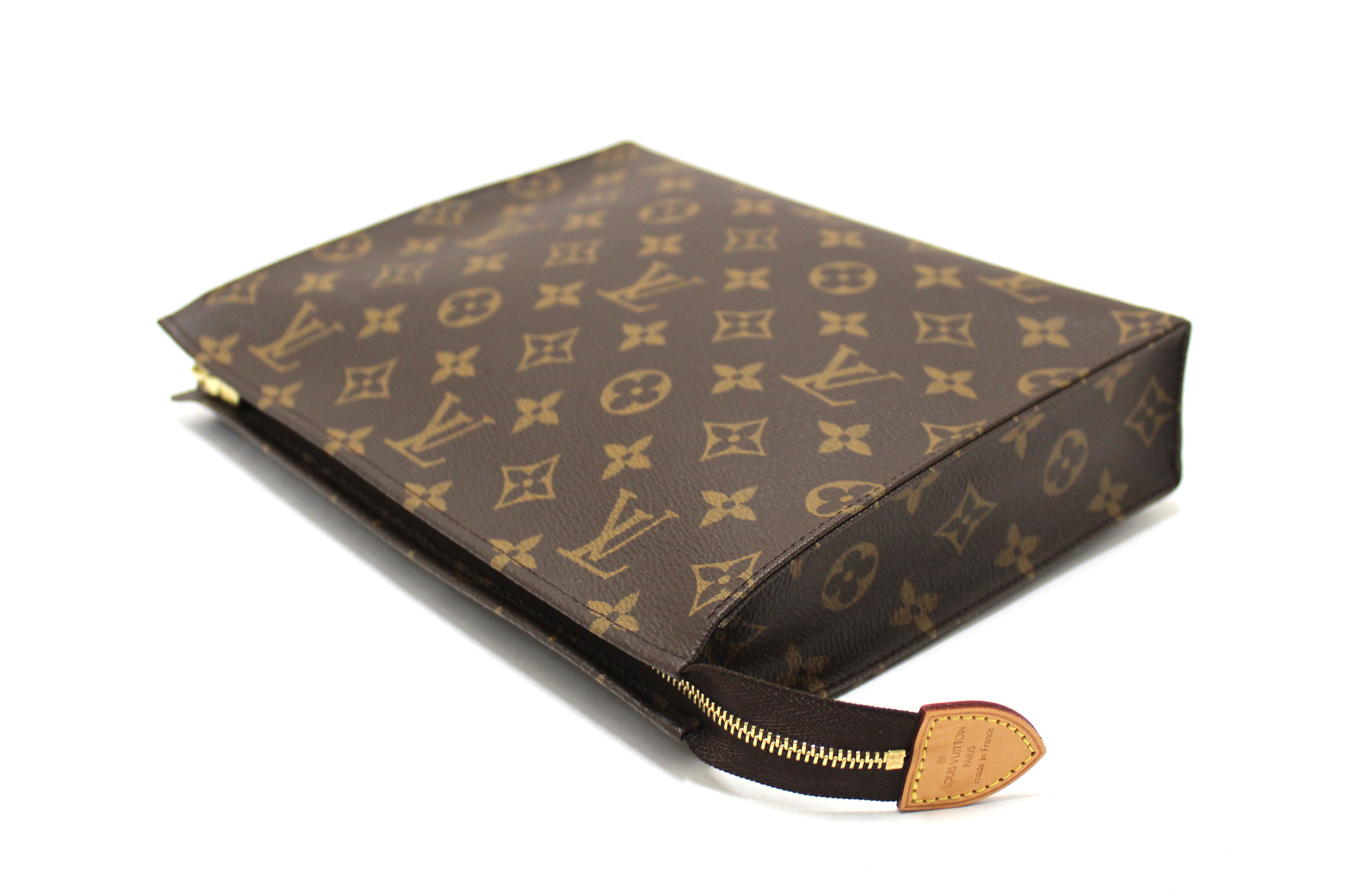 Authentic Louis Vuitton Classic Monogram Toiletry Pouch 26