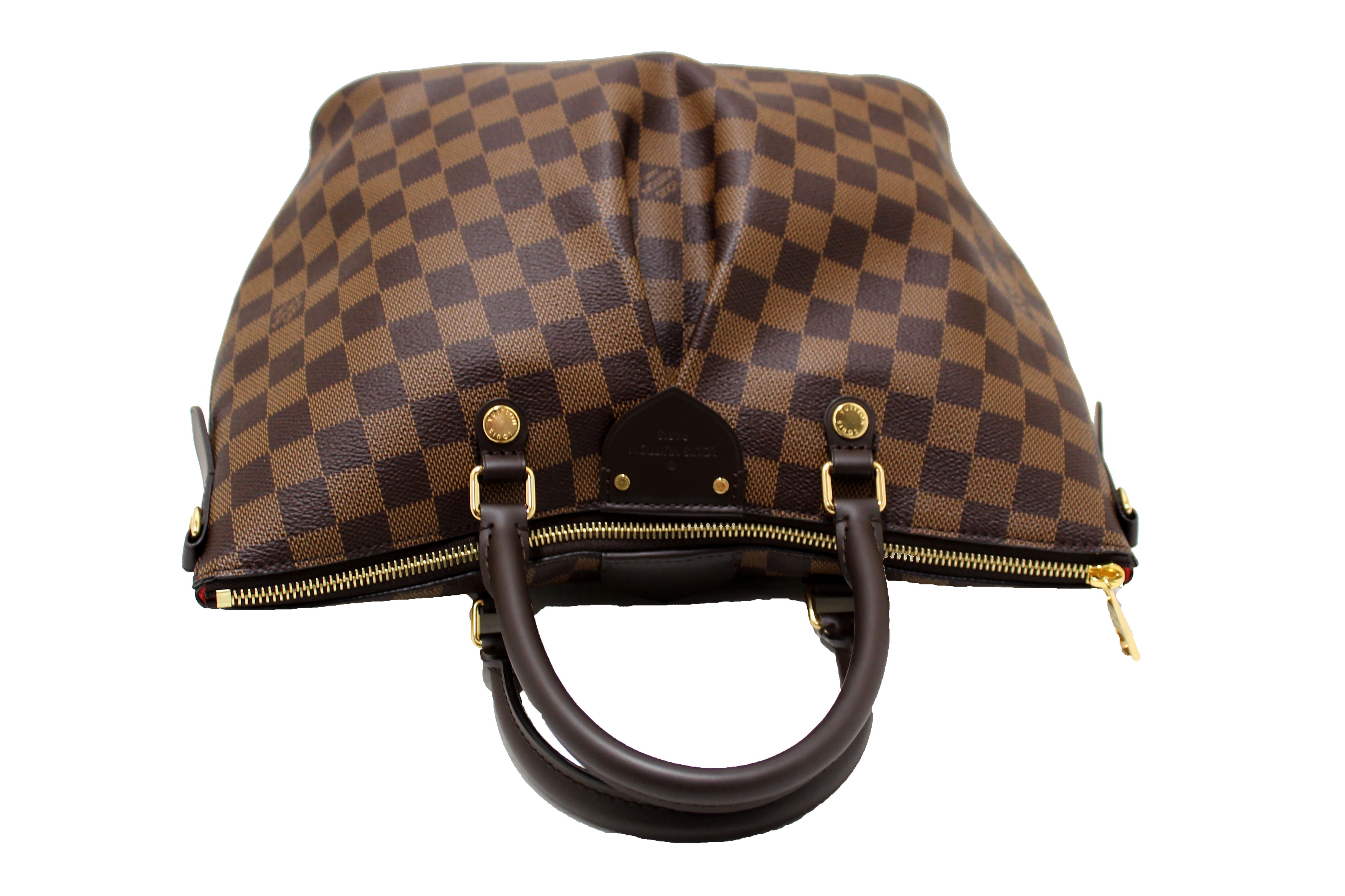 Authentic Louis Vuitton Damier Ebene Canvas Siena MM Handbag