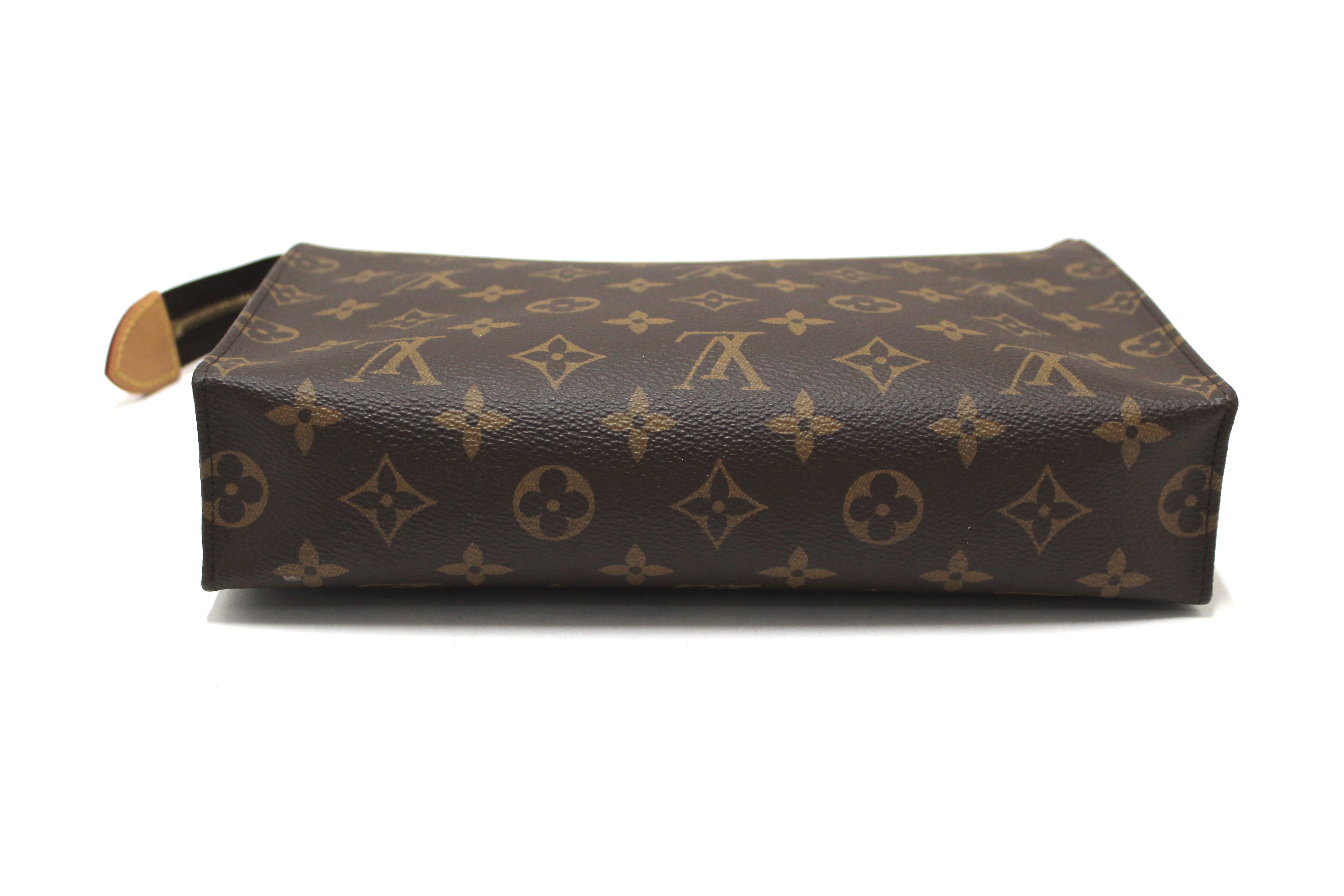 Authentic Louis Vuitton Classic Monogram Toiletry Pouch 26