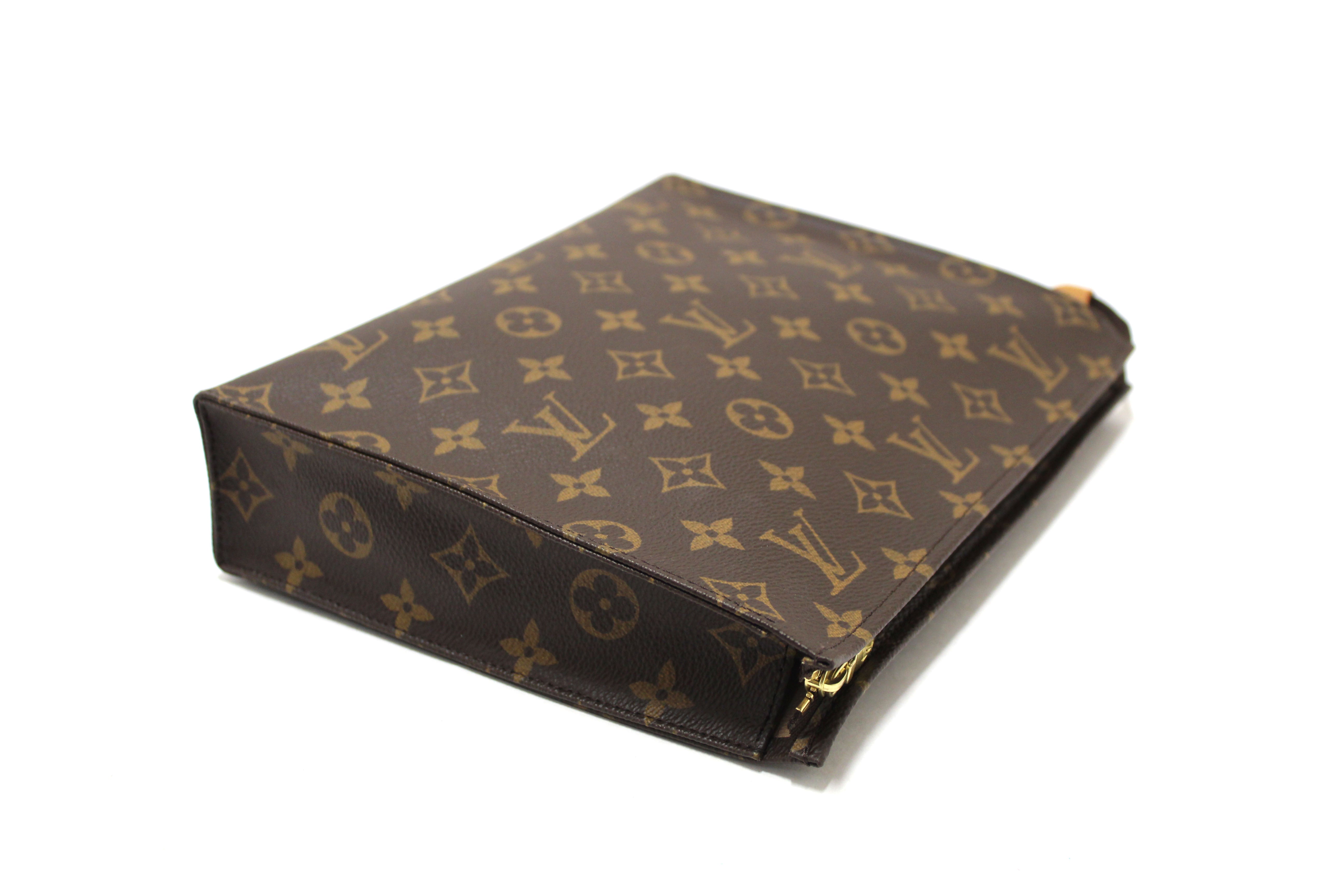 Authentic Louis Vuitton Classic Monogram Toiletry Pouch 26