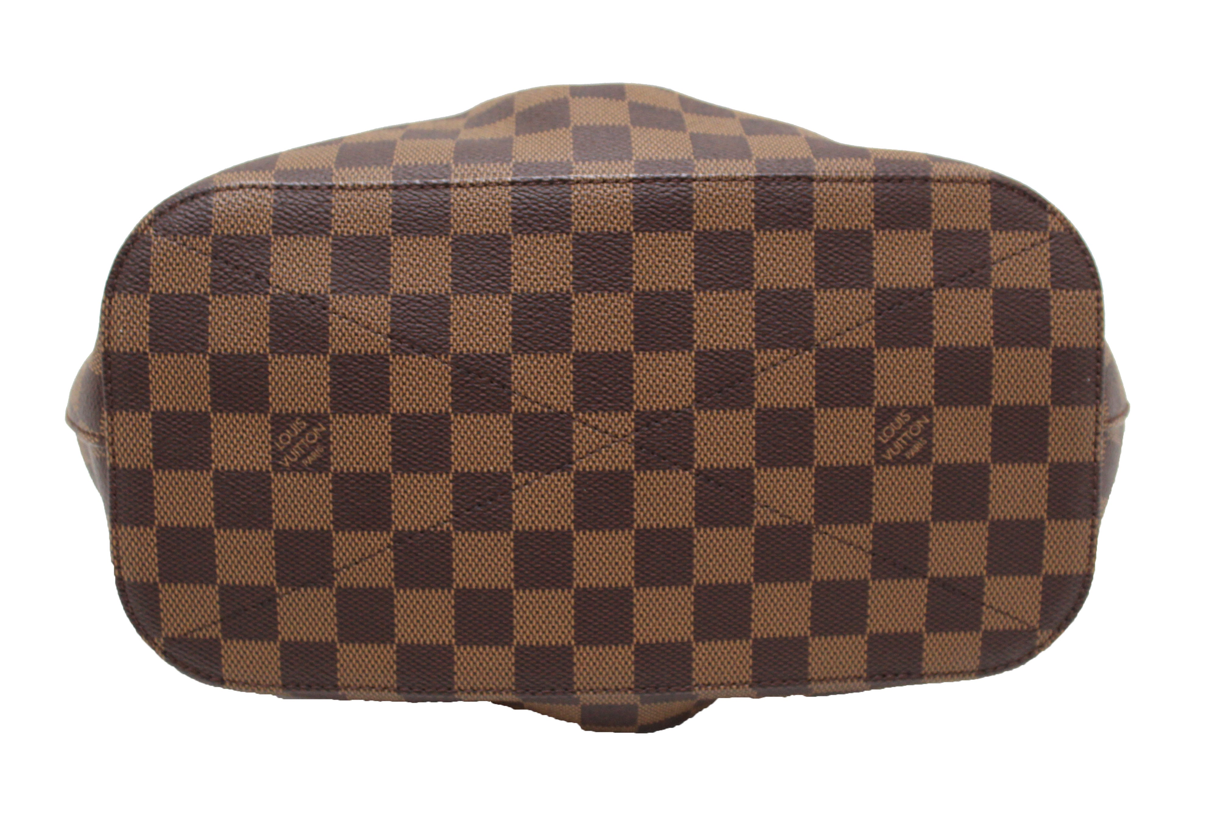 Authentic Louis Vuitton Damier Ebene Canvas Siena MM Handbag