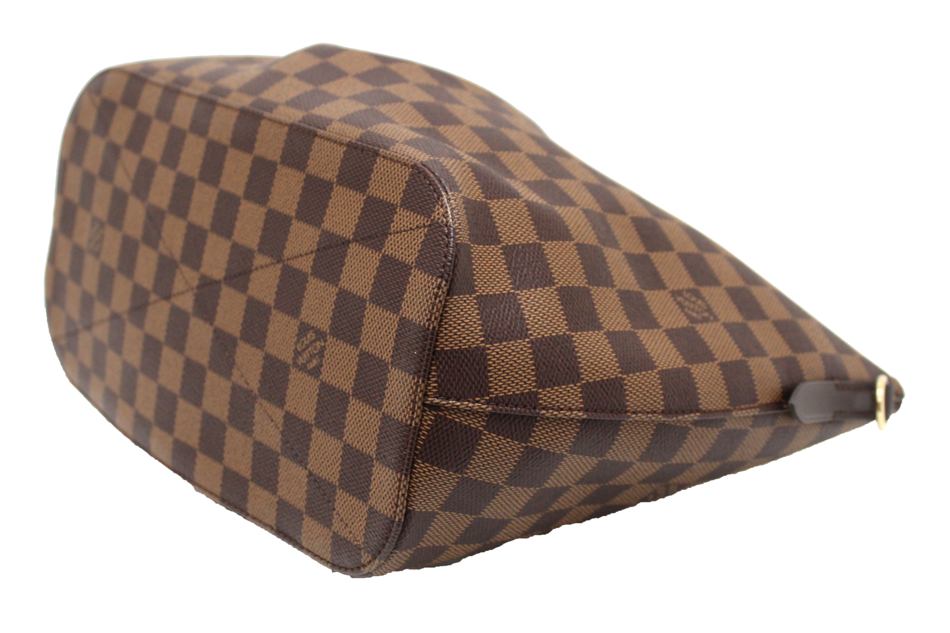 Authentic Louis Vuitton Damier Ebene Canvas Siena MM Handbag