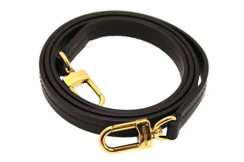 Authentic NEW Louis Vuitton Brown Smooth Leather Long Shoulder Strap