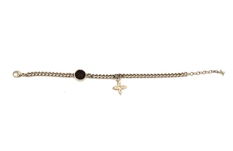 Authentic Louis Vuitton Silver Blossom Chain Bracelet