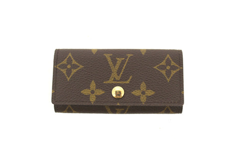 Authentic Louis Vuitton Classic Monogram 4 Key Holder