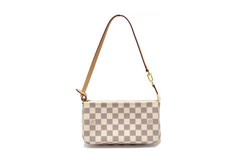 Authentic NEW Louis Vuitton Damier Azur Pochette Accessories