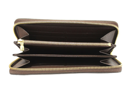 Authentic Louis Vuitton Damier Ebene Zippy Wallet