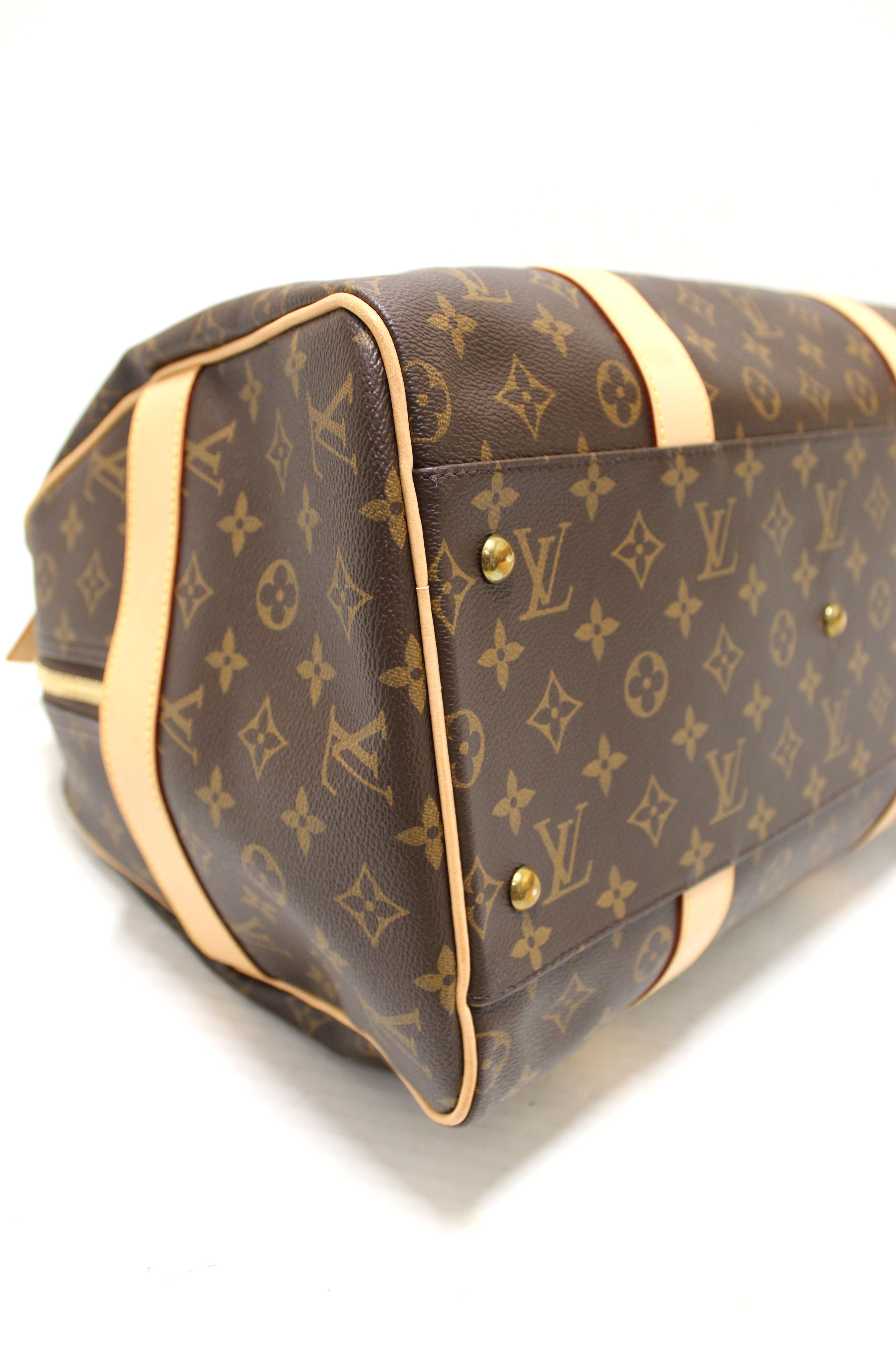 Authentic Louis Vuitton Monogram Canvas Carryall Duffle Travel Bag