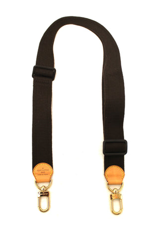Authentic Louis Vuitton Brown Woven Bag Strap