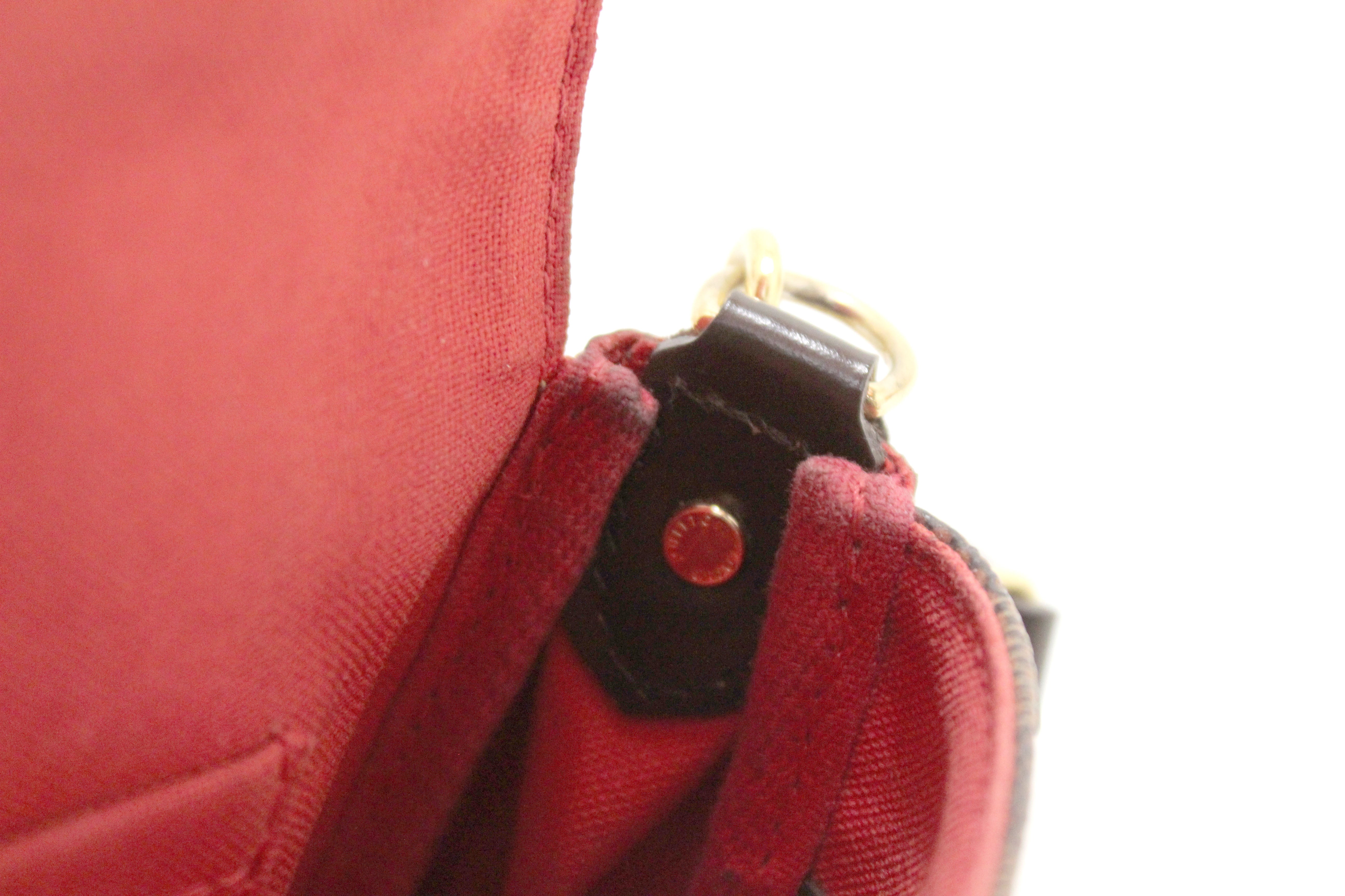 Authentic Louis Vuitton Damier Ebene Favorite PM Messenger Bag