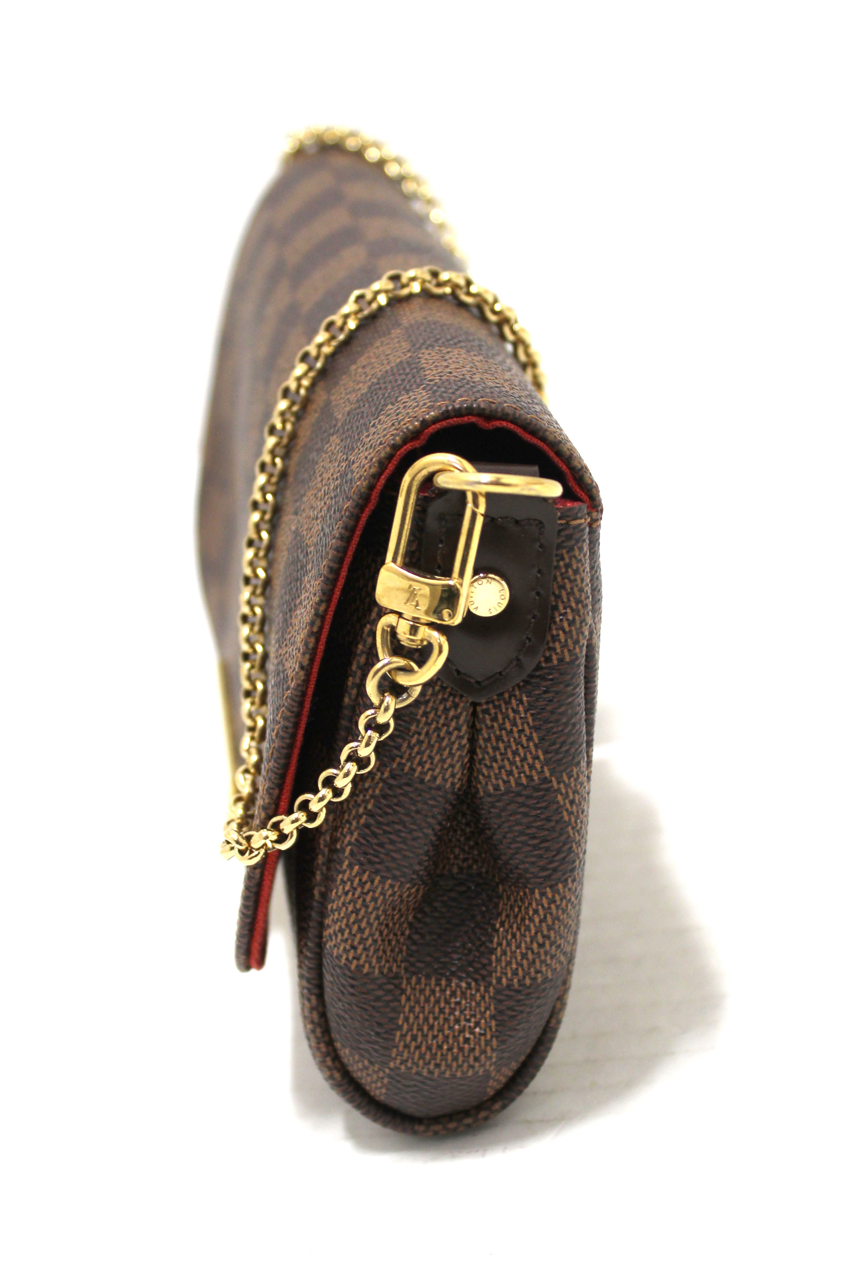 Authentic Louis Vuitton Damier Ebene Favorite PM Messenger Bag