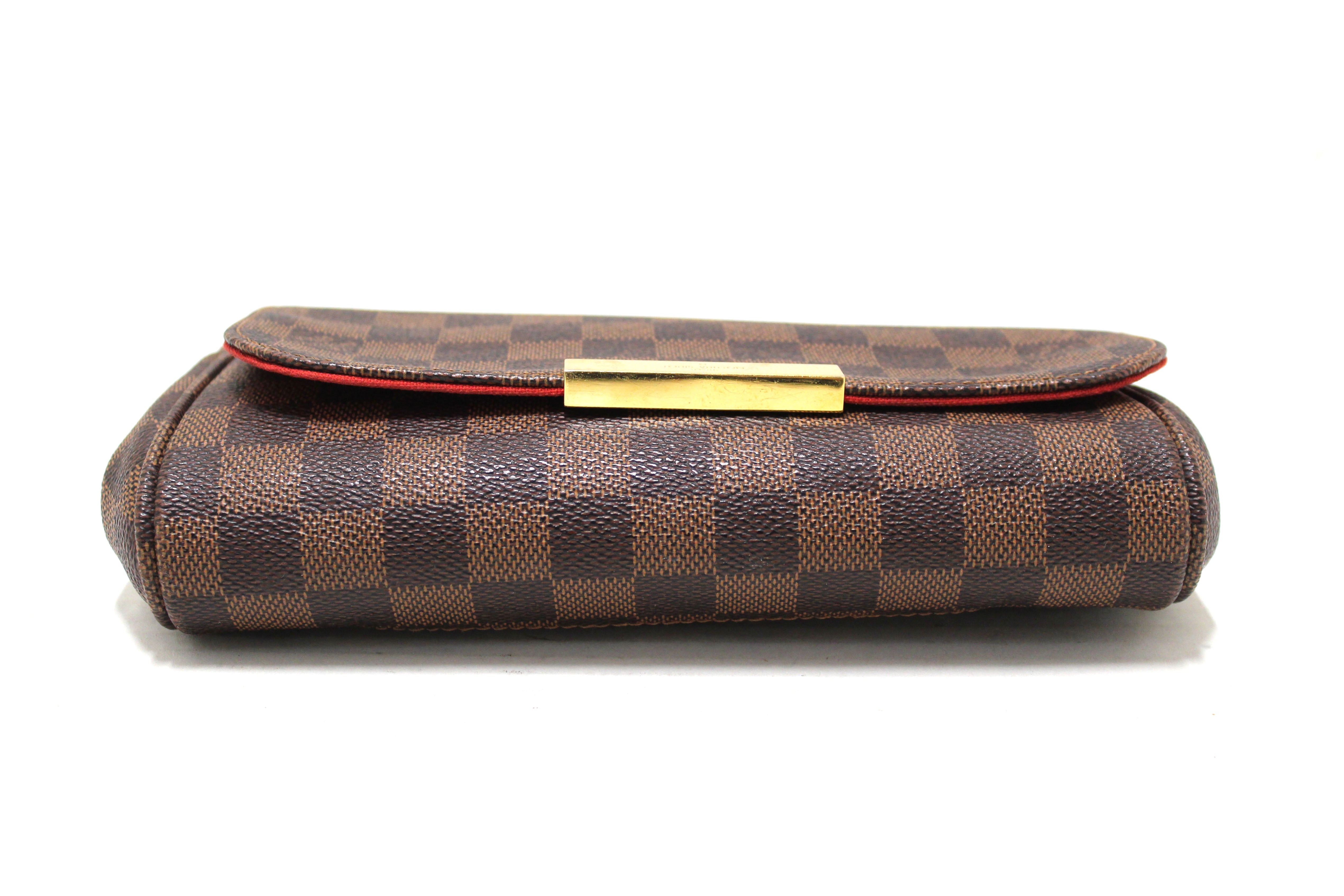 Authentic Louis Vuitton Damier Ebene Favorite PM Messenger Bag