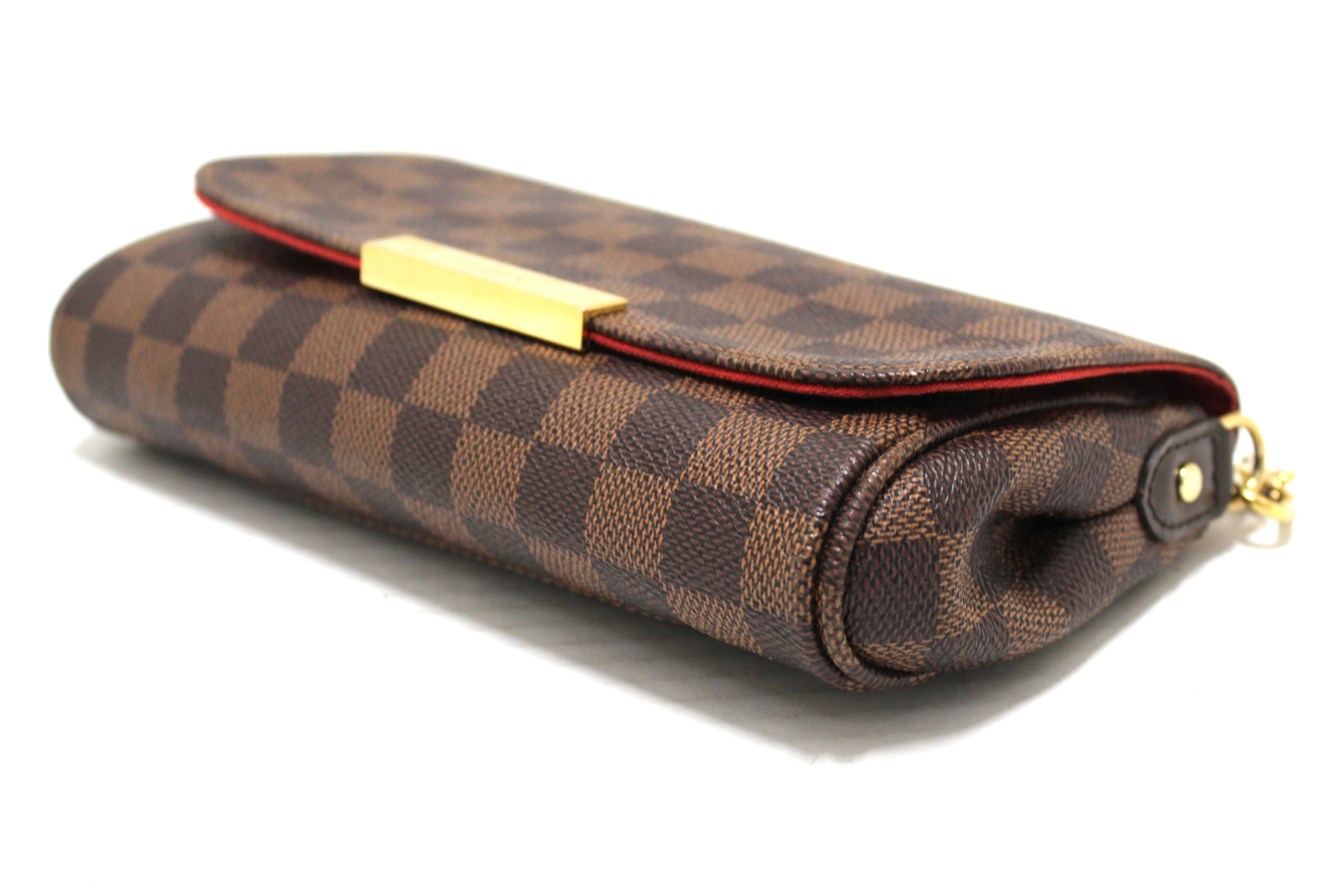 Authentic Louis Vuitton Damier Ebene Favorite PM Messenger Bag