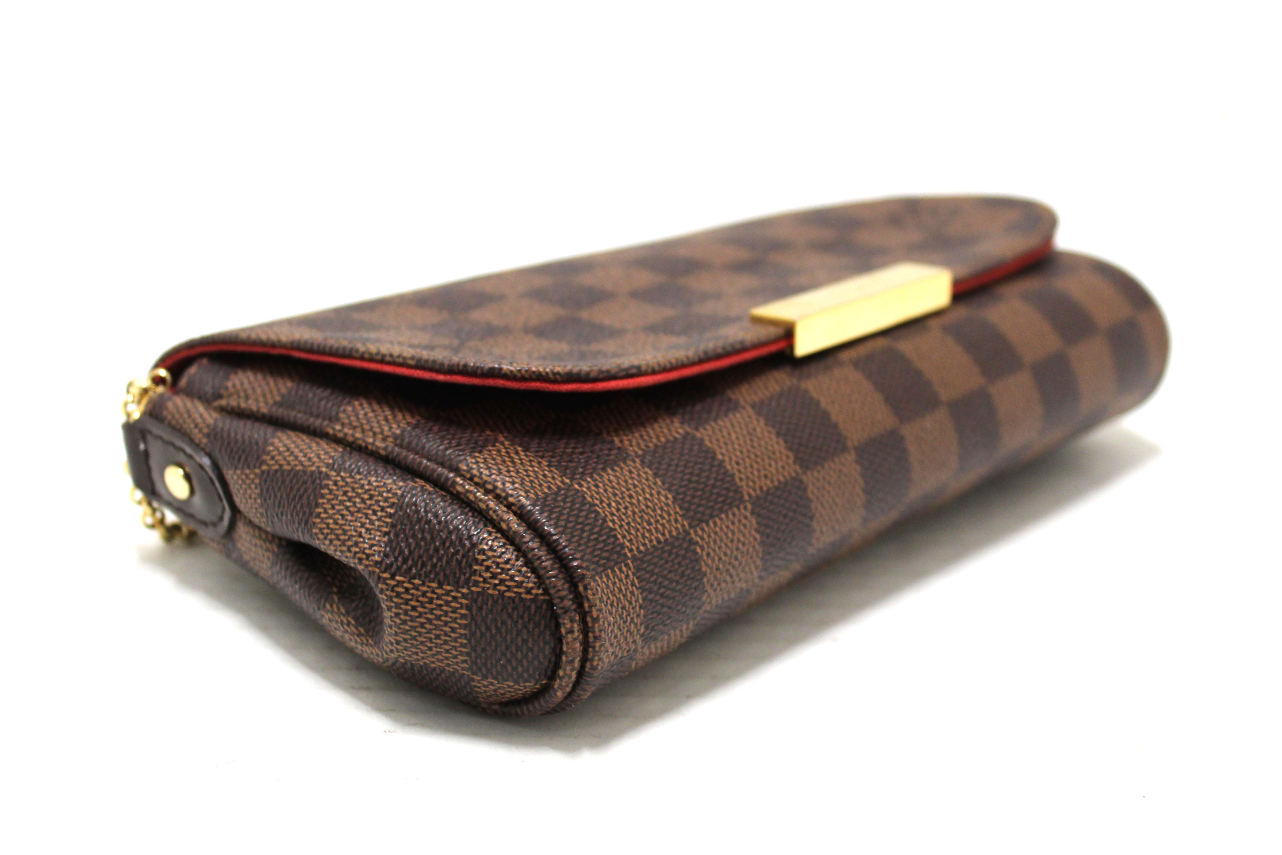 Authentic Louis Vuitton Damier Ebene Favorite PM Messenger Bag