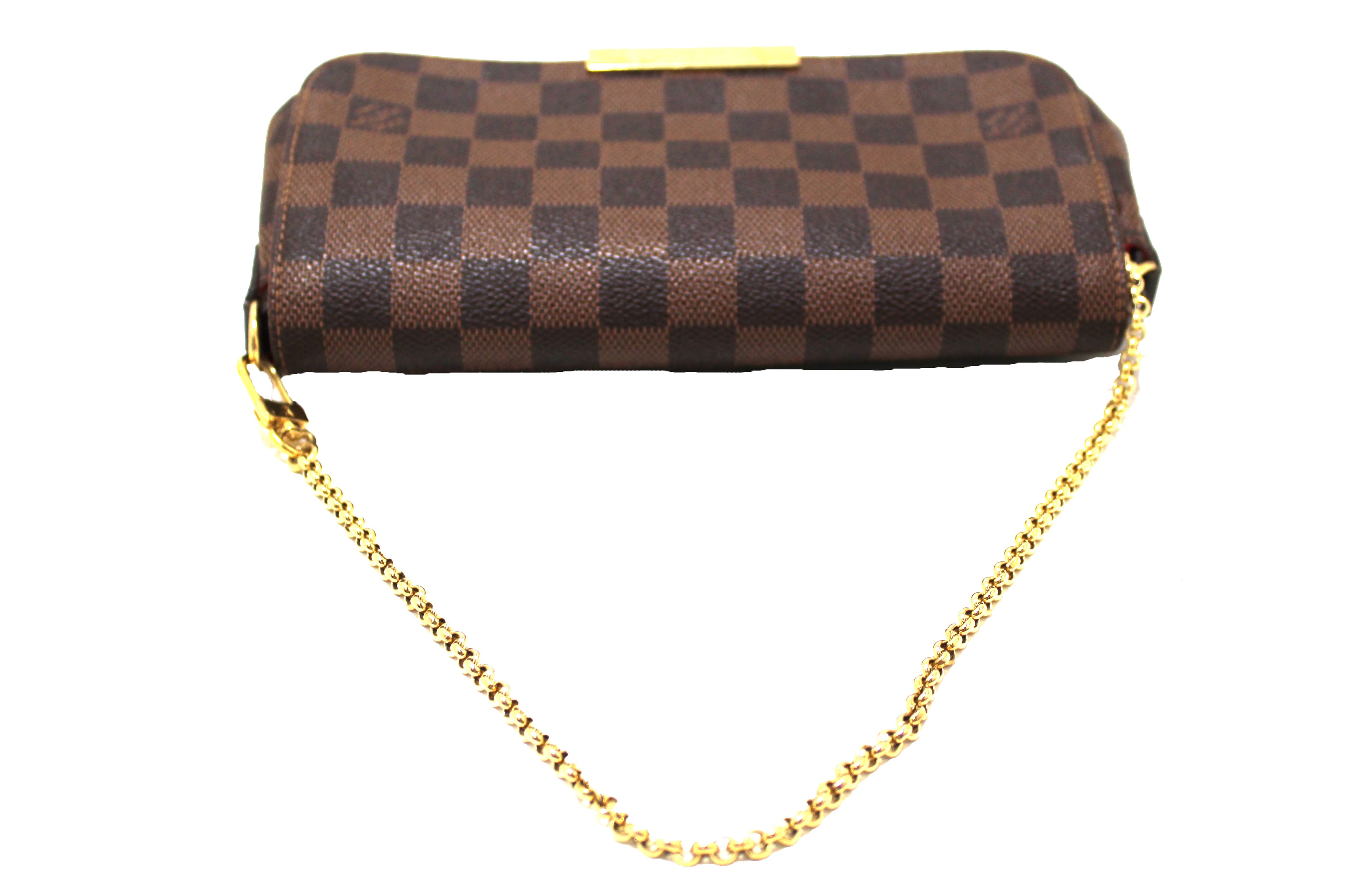 Authentic Louis Vuitton Damier Ebene Favorite PM Messenger Bag