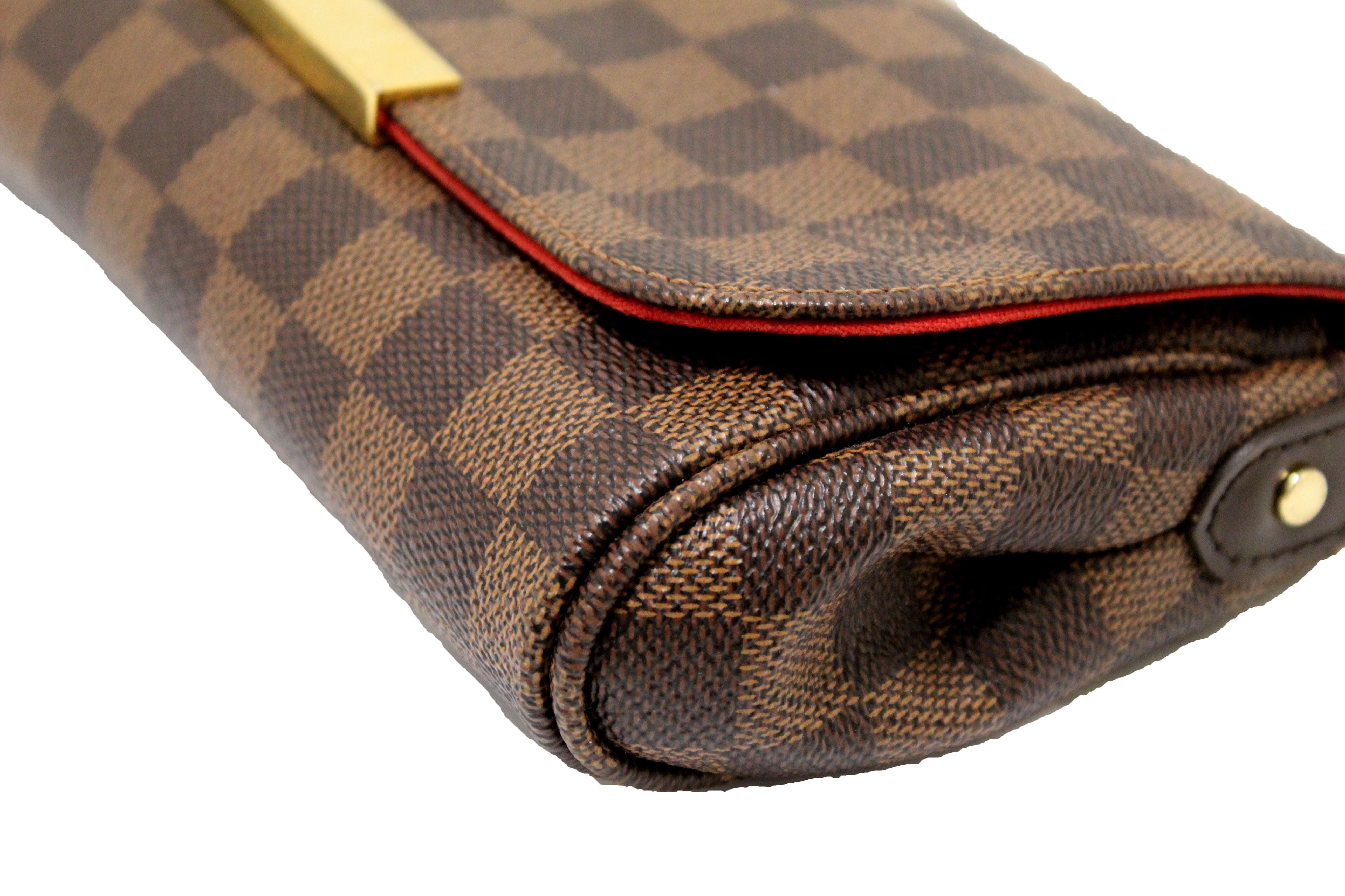 Authentic Louis Vuitton Damier Ebene Favorite PM Messenger Bag
