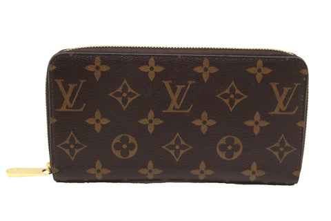 Authentic Louis Vuitton Classic Monogram Canvas Zippy with Rose Pink Interior Wallet
