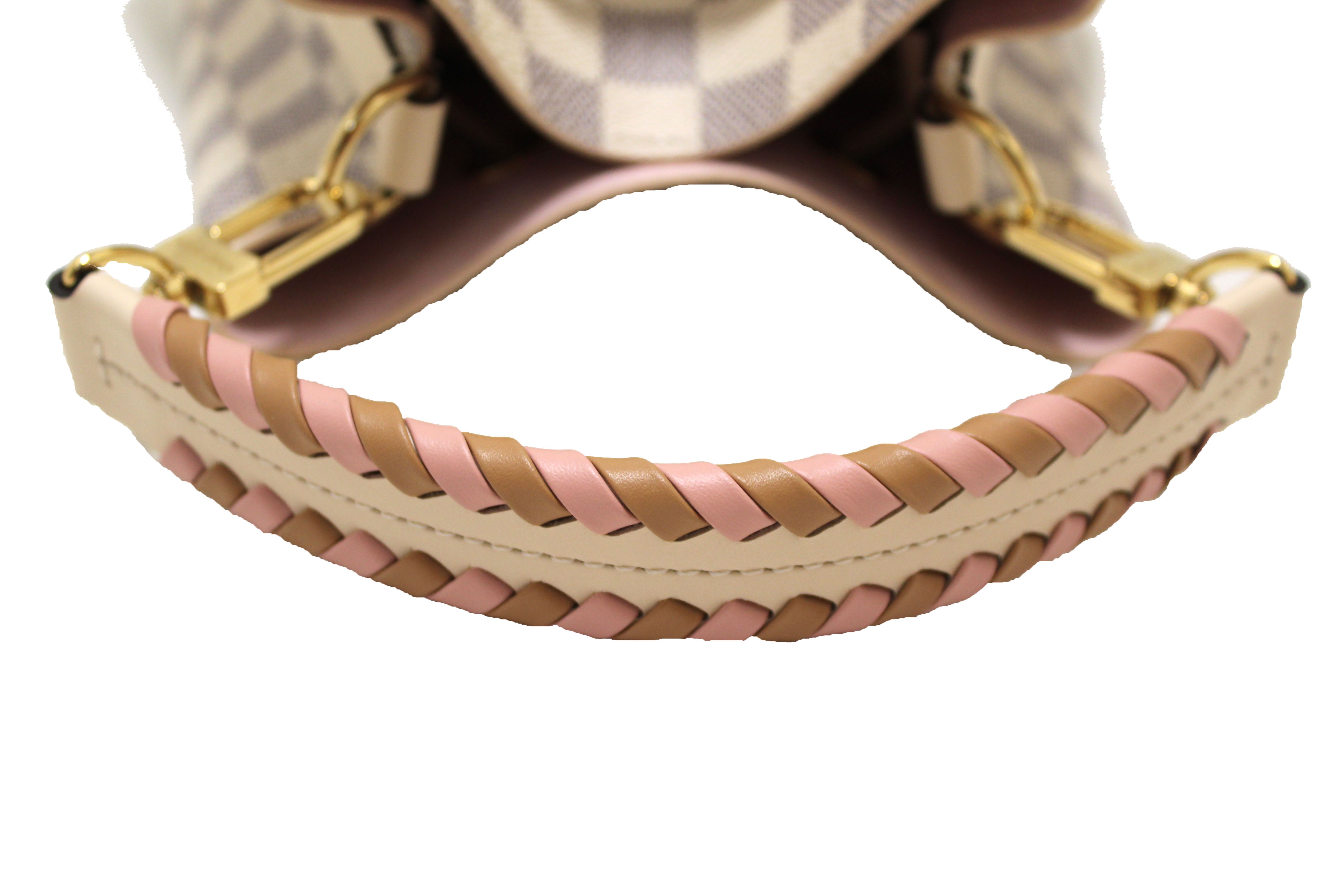 Authentic Louis Vuitton Damier Azur Canvas with Braided Handle NeoNoe BB Bag