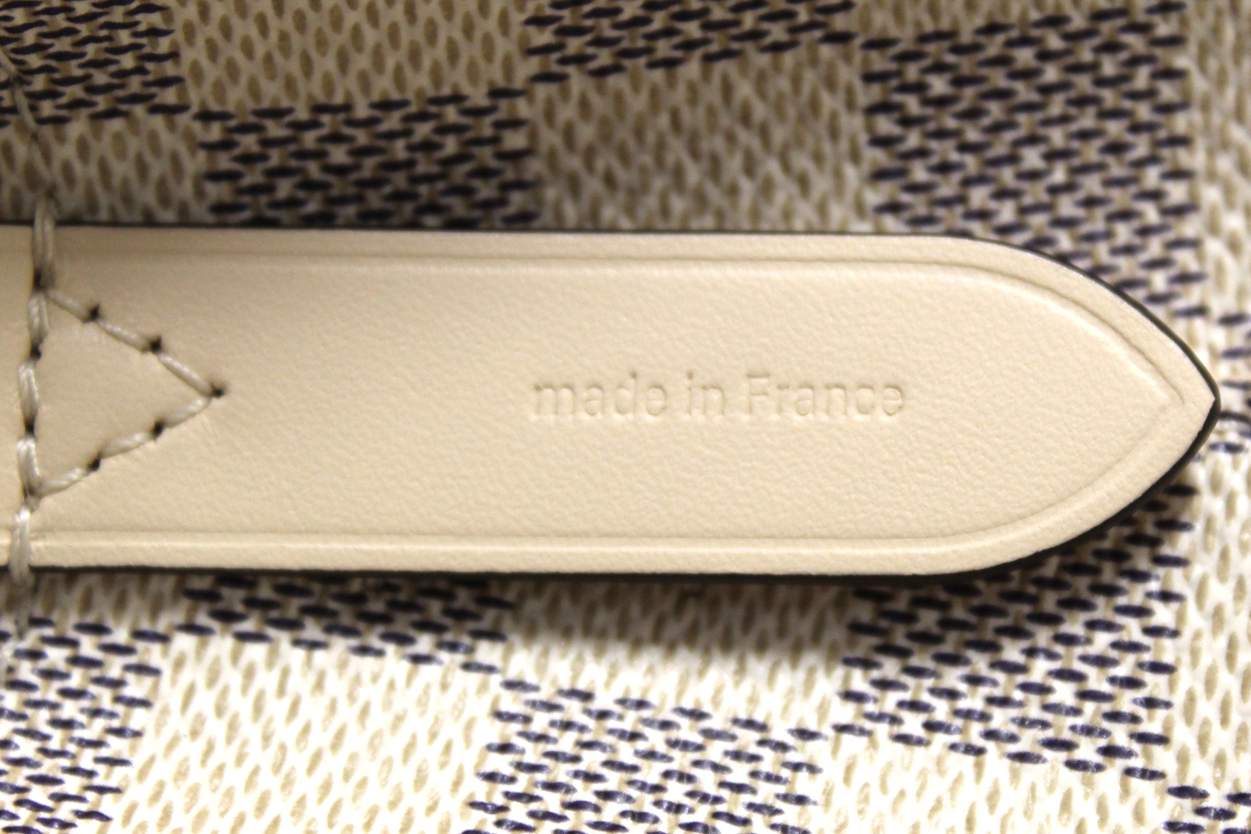 Authentic Louis Vuitton Damier Azur Canvas with Braided Handle NeoNoe BB Bag