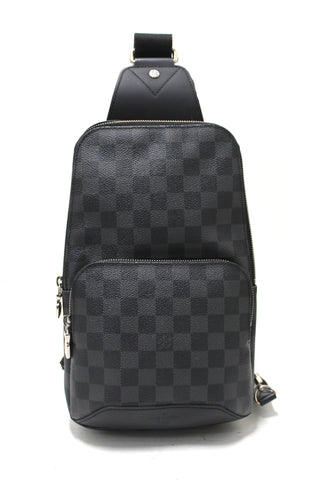 Authentic Louis Vuitton Damier Graphite Avenue Sling Bag