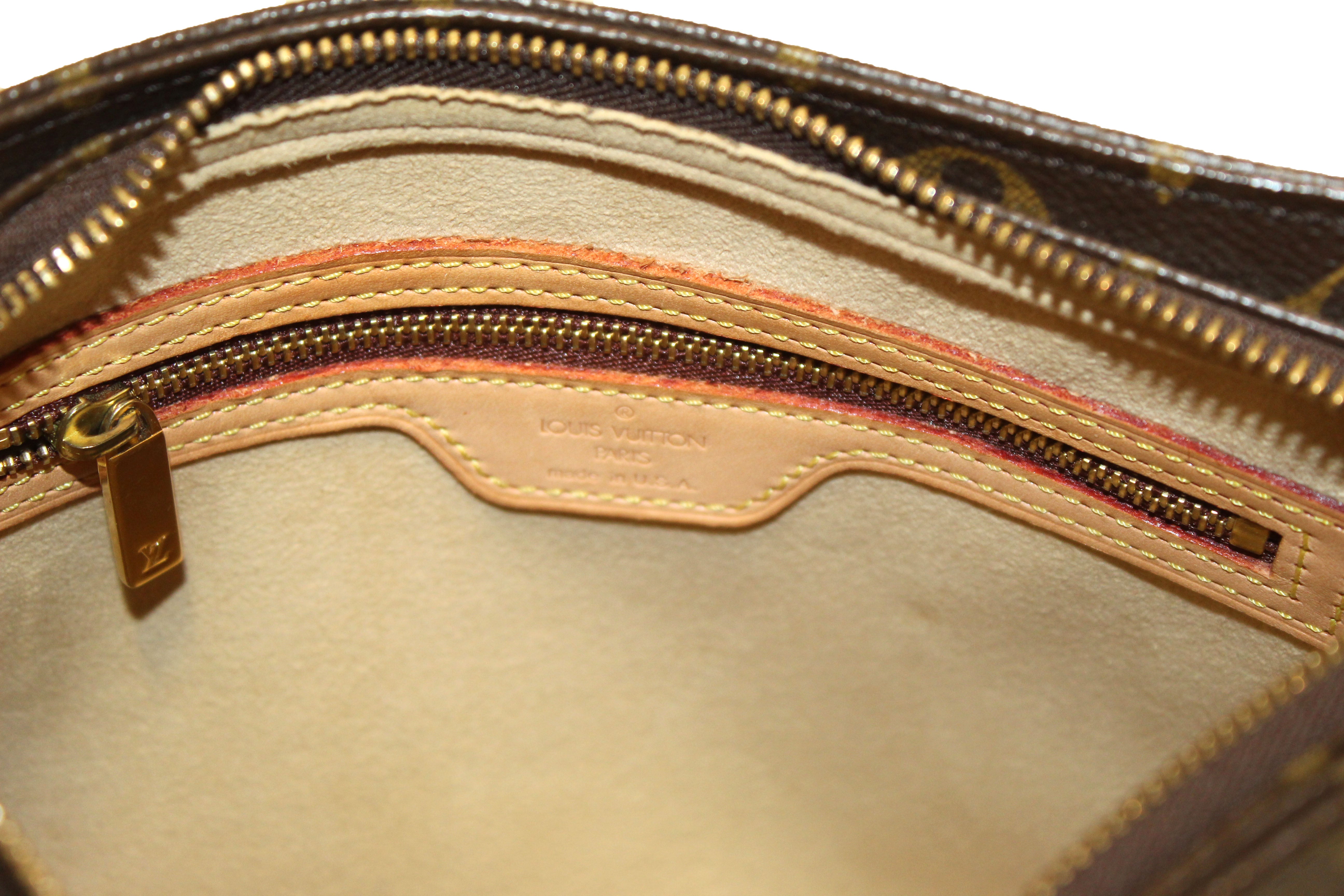 Authentic Louis Vuitton Classic Monogram Canvas Looping MM Shoulder Bag