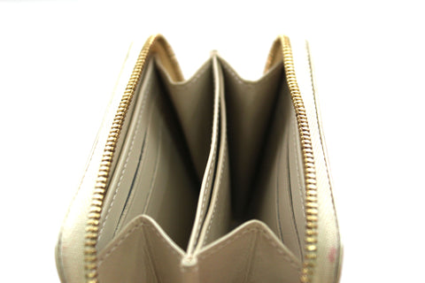 Authentic Louis Vuitton Vernis Yellow and Orange Corail Monogram Leopard Small Zippy Wallet