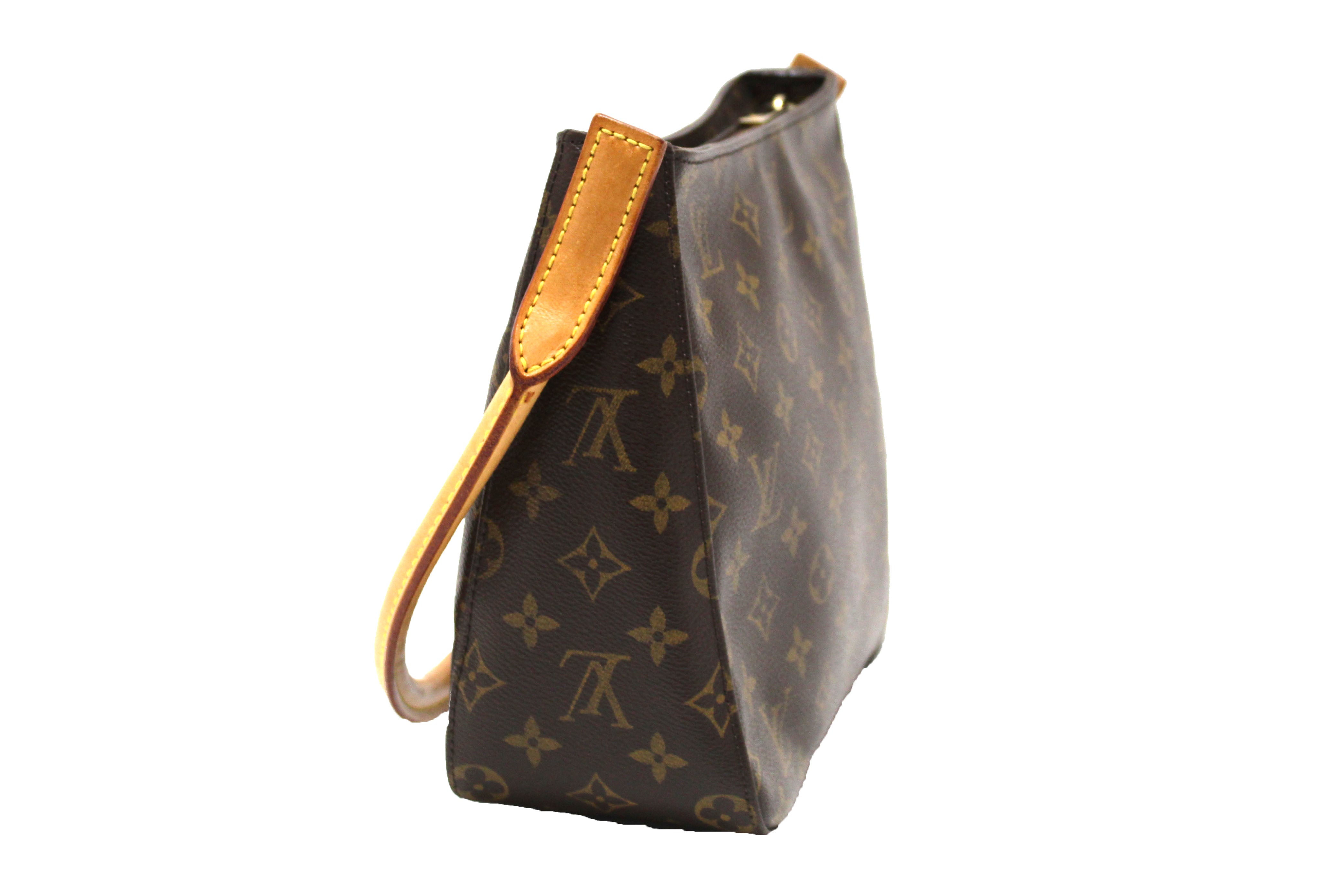 Authentic Louis Vuitton Classic Monogram Canvas Looping MM Shoulder Bag