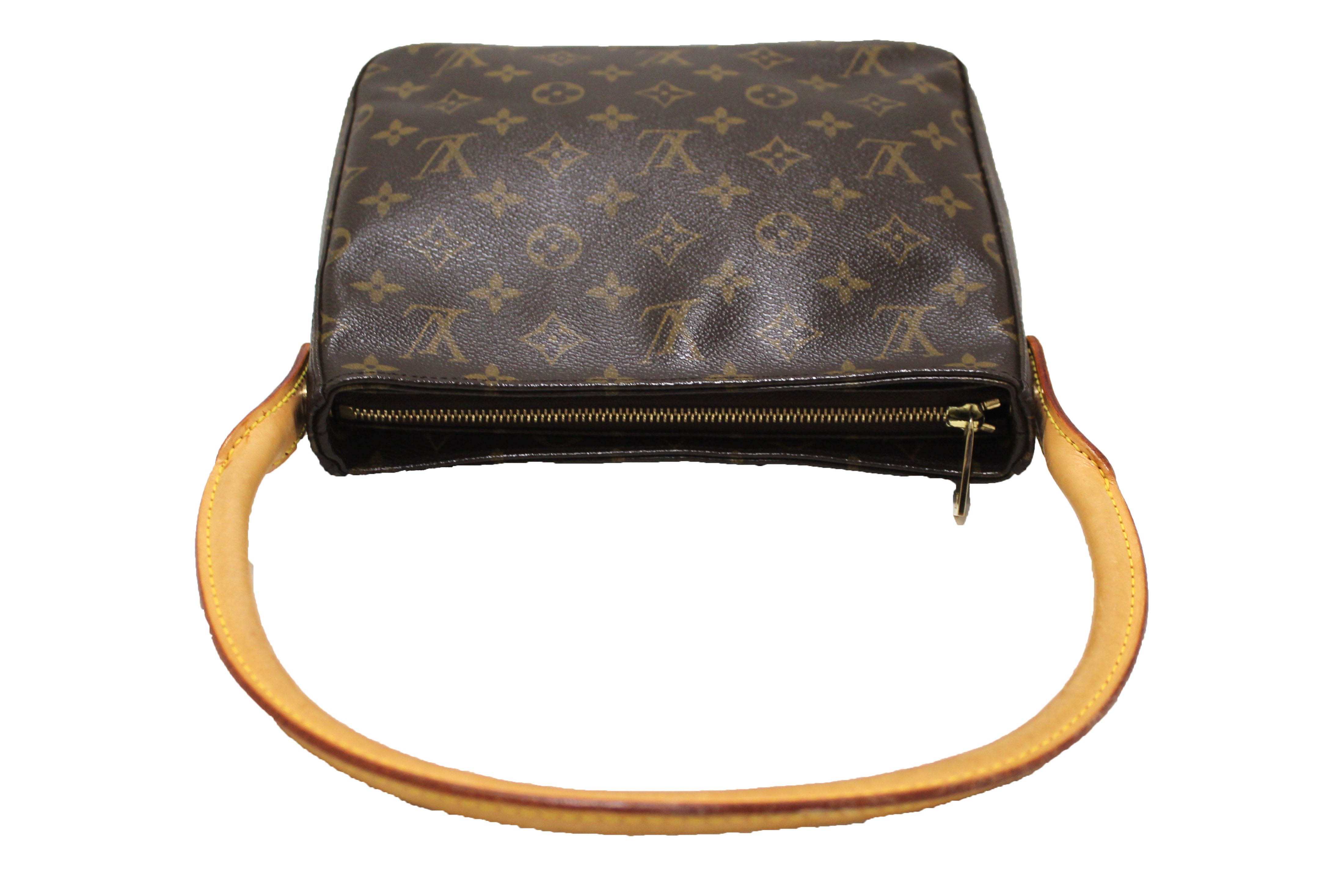 Authentic Louis Vuitton Classic Monogram Canvas Looping MM Shoulder Bag
