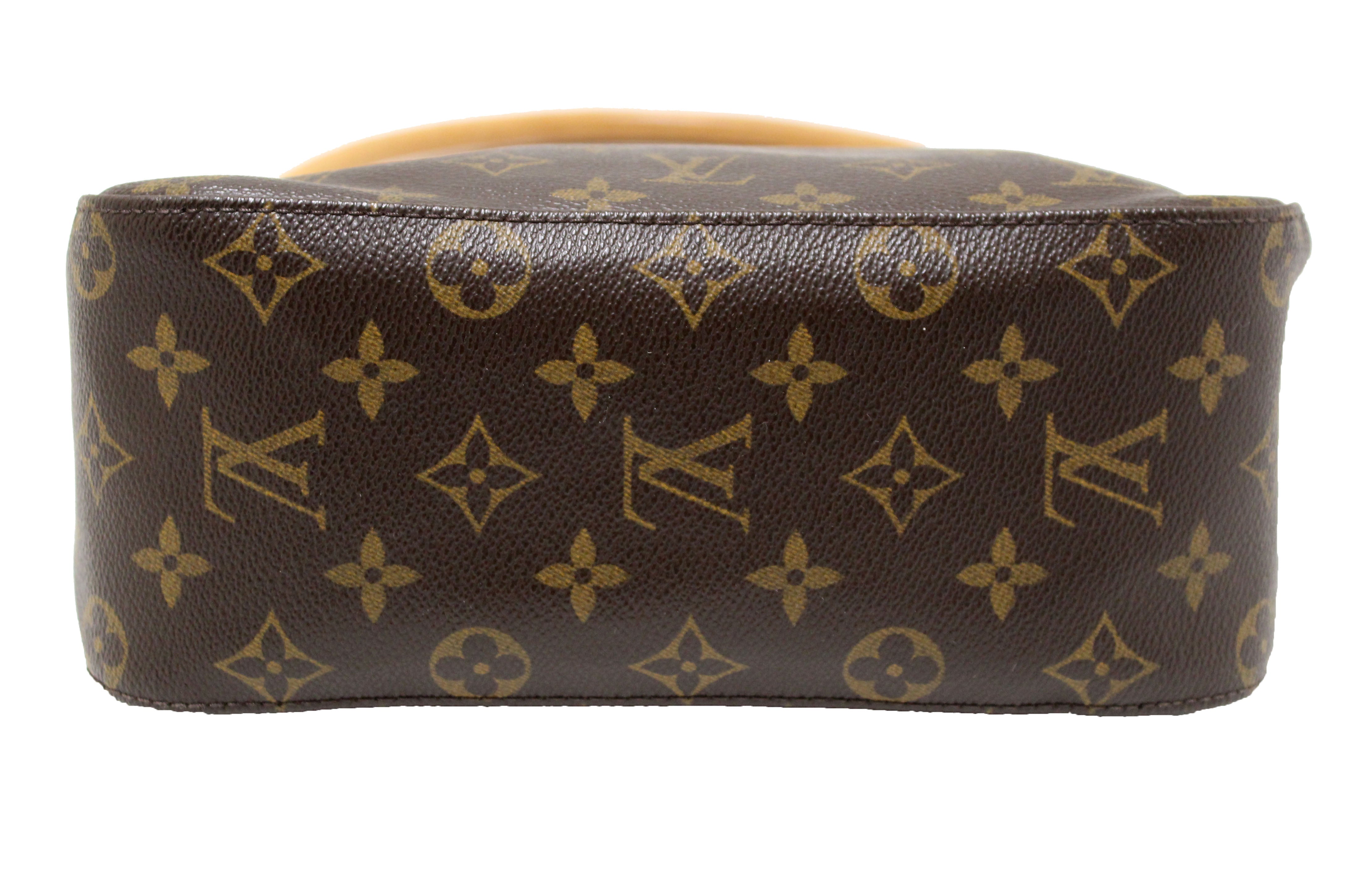 Authentic Louis Vuitton Classic Monogram Canvas Looping MM Shoulder Bag