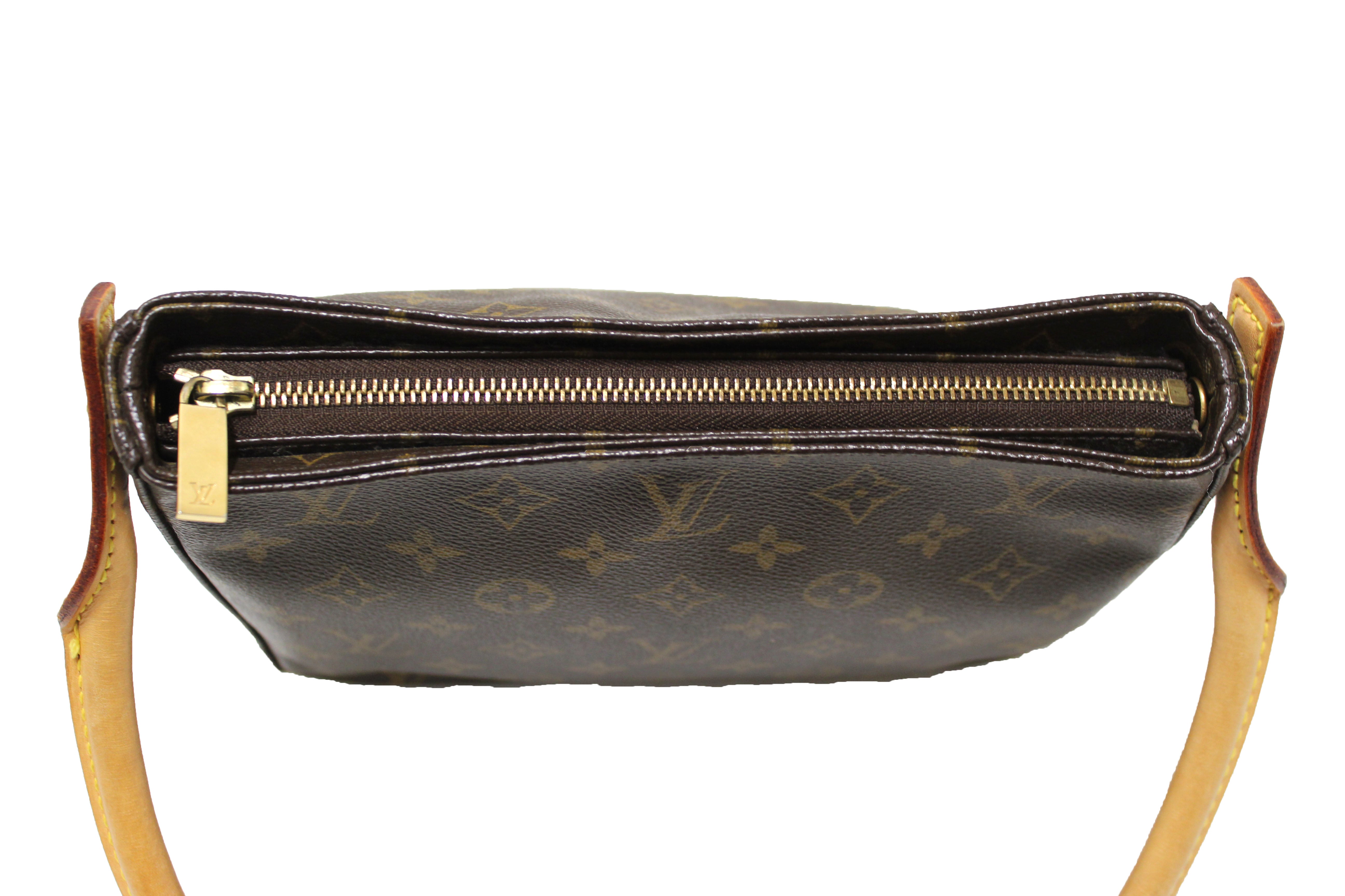 Authentic Louis Vuitton Classic Monogram Canvas Looping MM Shoulder Bag