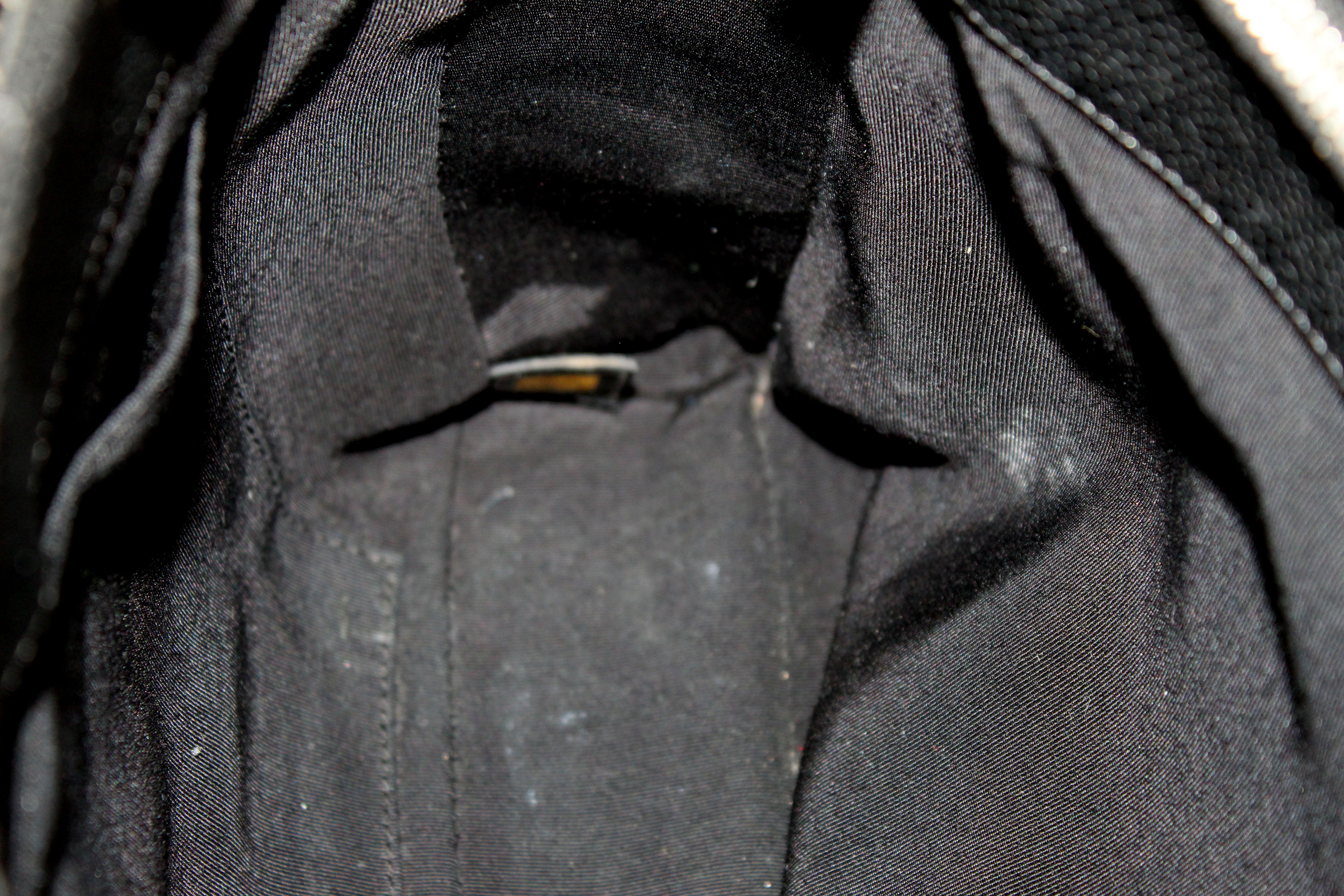 Authentic Chanel Black Quilted Caviar Leather Grand Shopper Tote Shoulder Bag