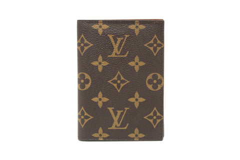 Authentic Louis Vuitton Classic Monogram Canvas Passport Cover Holder