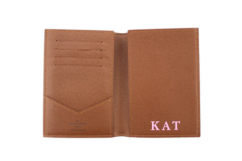 Authentic Louis Vuitton Classic Monogram Canvas Passport Cover Holder
