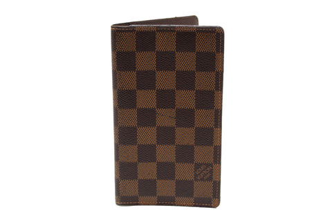 Authentic Louis Vuitton Damier Ebene Canvas Checkbook Holder