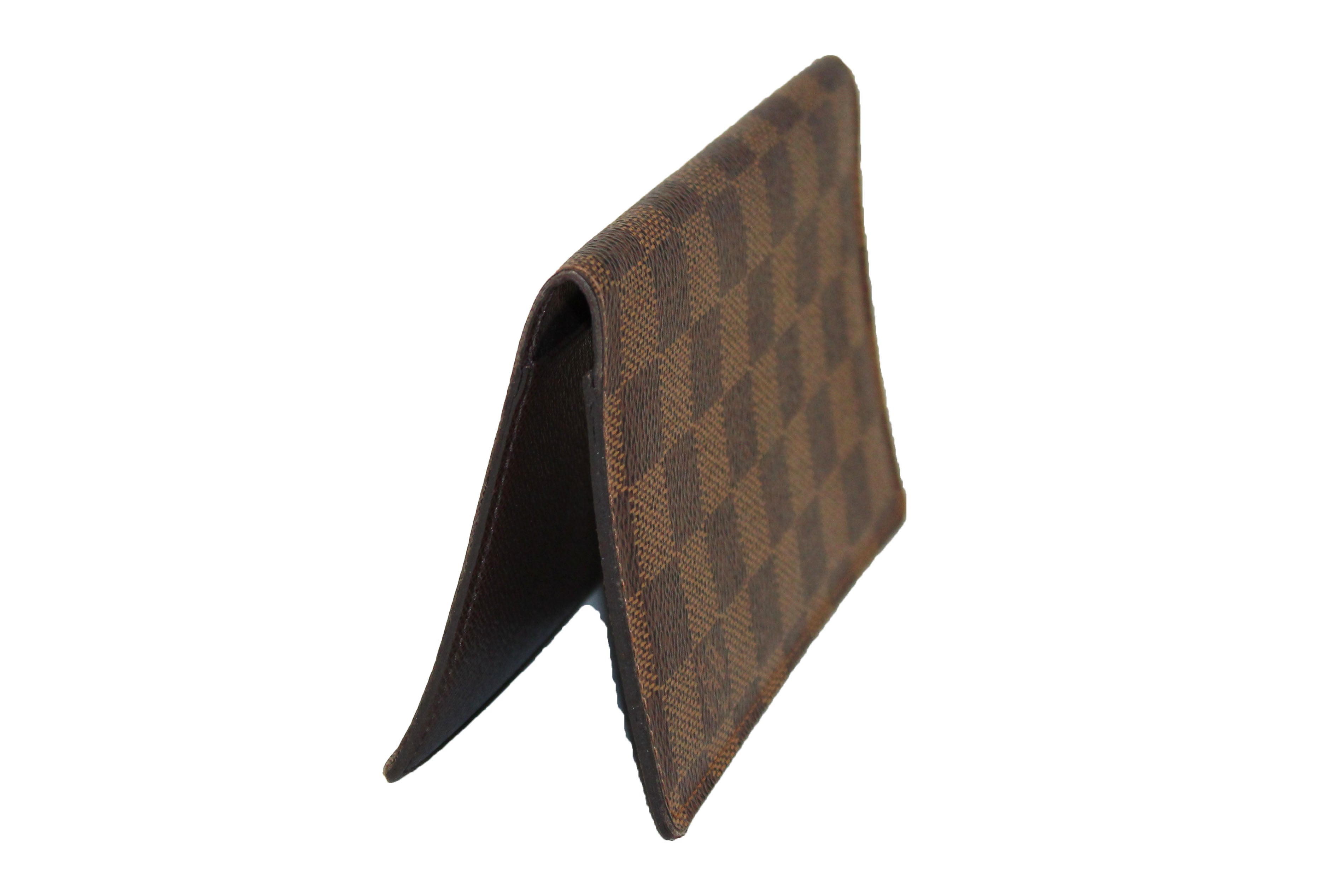 Authentic Louis Vuitton Damier Ebene Canvas Checkbook Holder