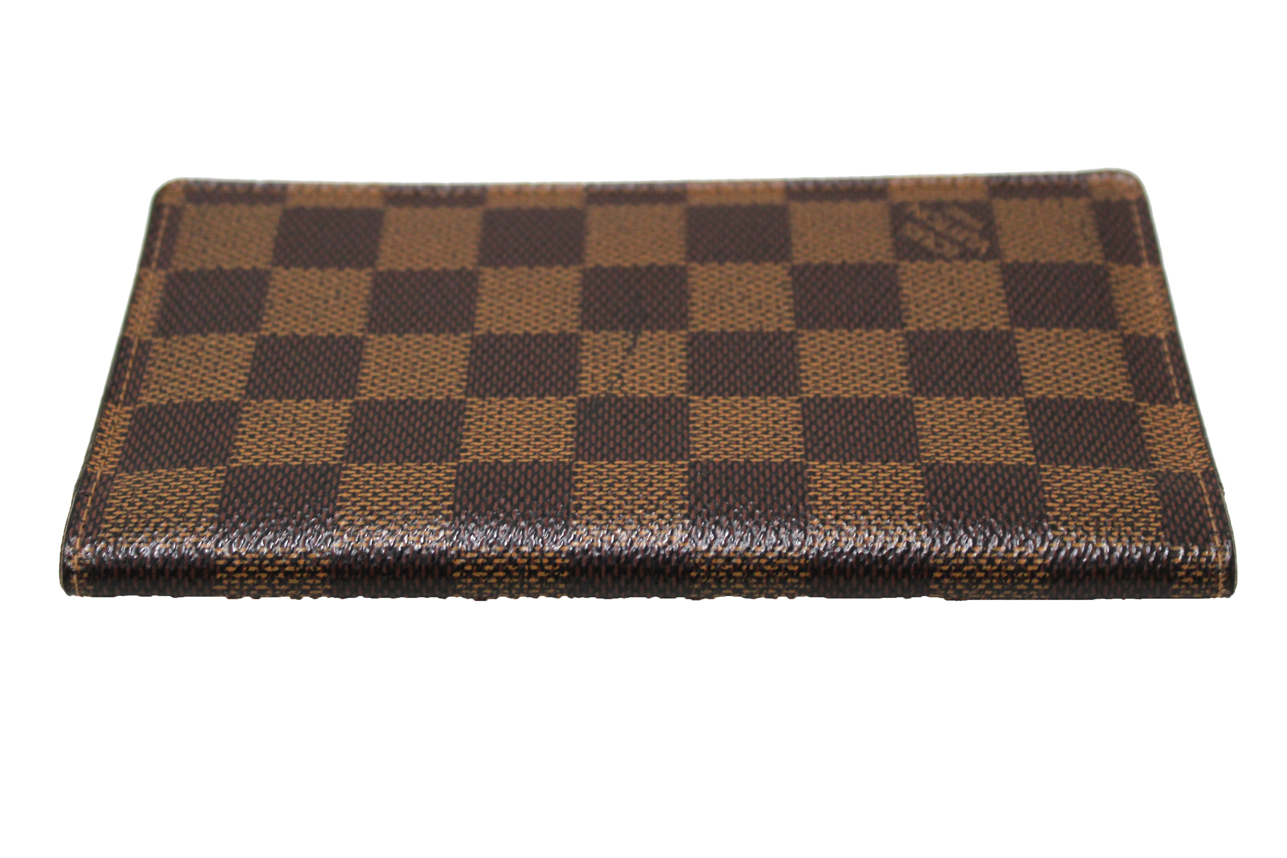 Authentic Louis Vuitton Damier Ebene Canvas Checkbook Holder