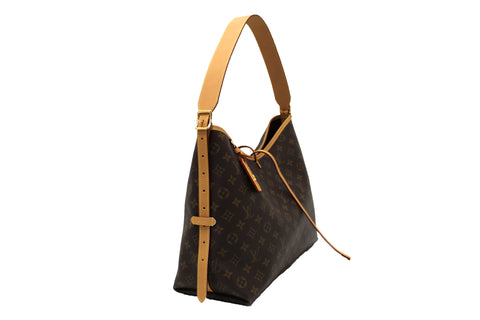 Authentic Louis Vuitton Classic Monogram CarryAll MM Hobo Shoulder Tote