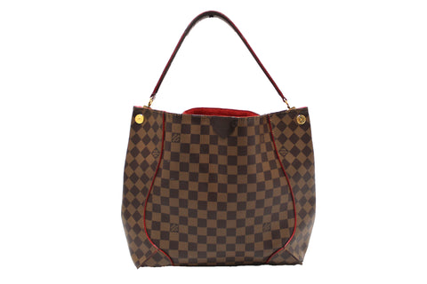 Authentic Louis Vuitton Damier Ebene Caissa Hobo Shoulder Bag