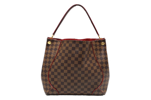 Authentic Louis Vuitton Damier Ebene Caissa Hobo Shoulder Bag