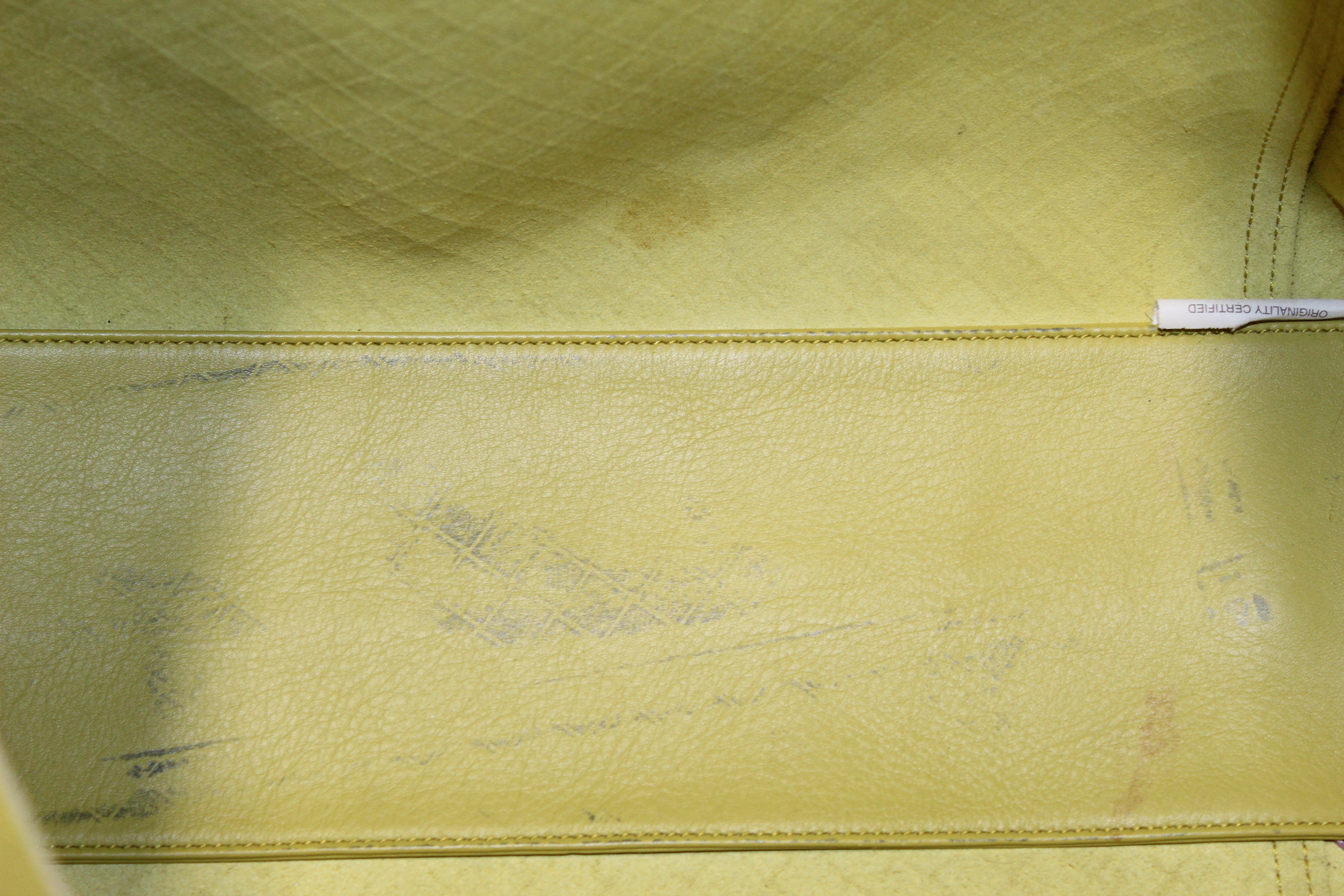 Authentic Bottega Veneta Intrecciato Embossed Green Leather Tote