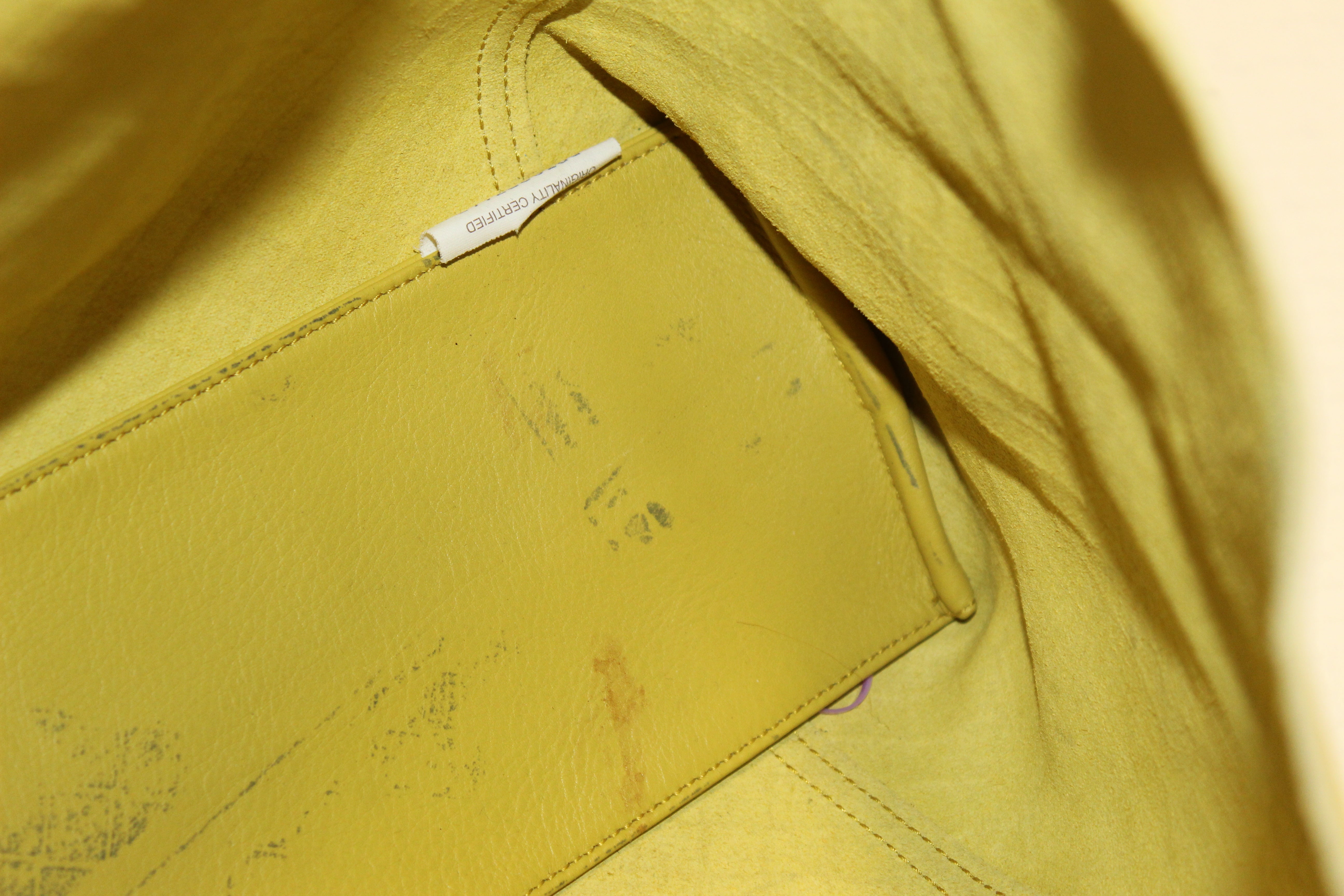 Authentic Bottega Veneta Intrecciato Embossed Green Leather Tote