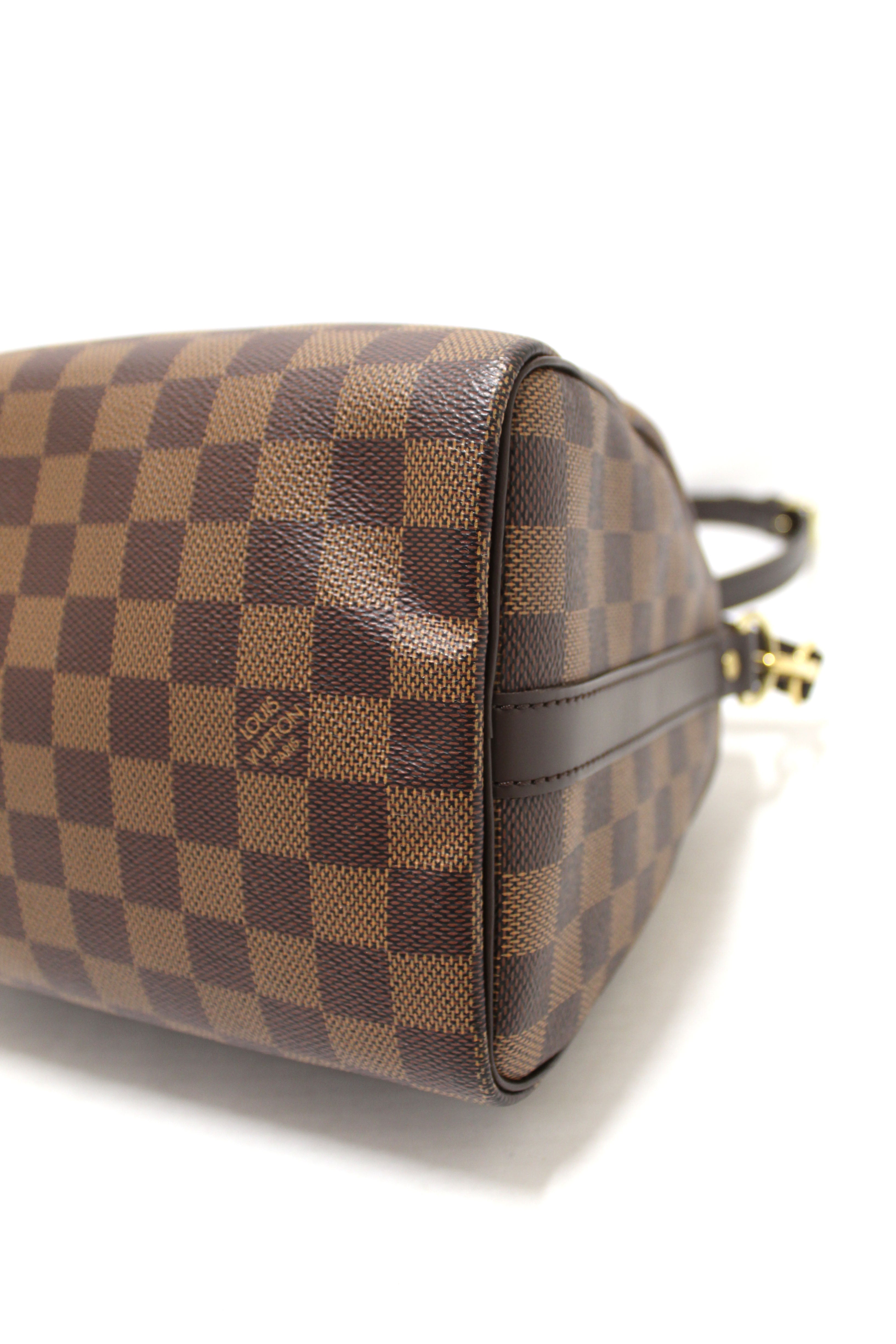 Authentic Louis Vuitton Damier Ebene Speedy 25 Bandouliere Bag