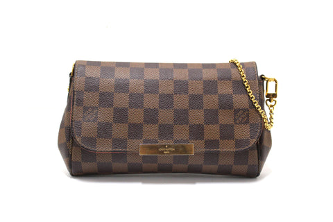Authentic Louis Vuitton Damier Ebene Favorite PM Messenger Bag