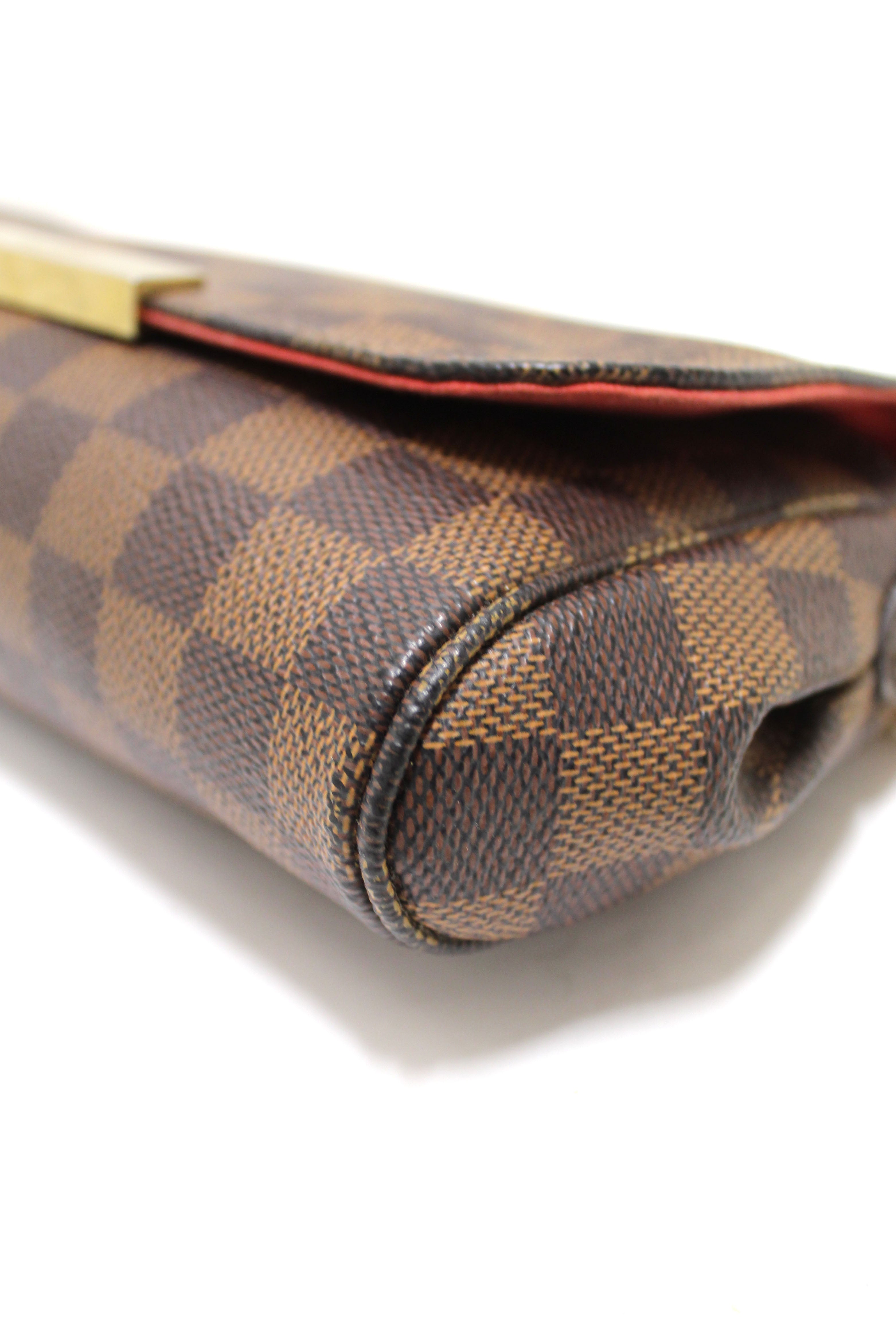 Authentic Louis Vuitton Damier Ebene Favorite PM Messenger Bag