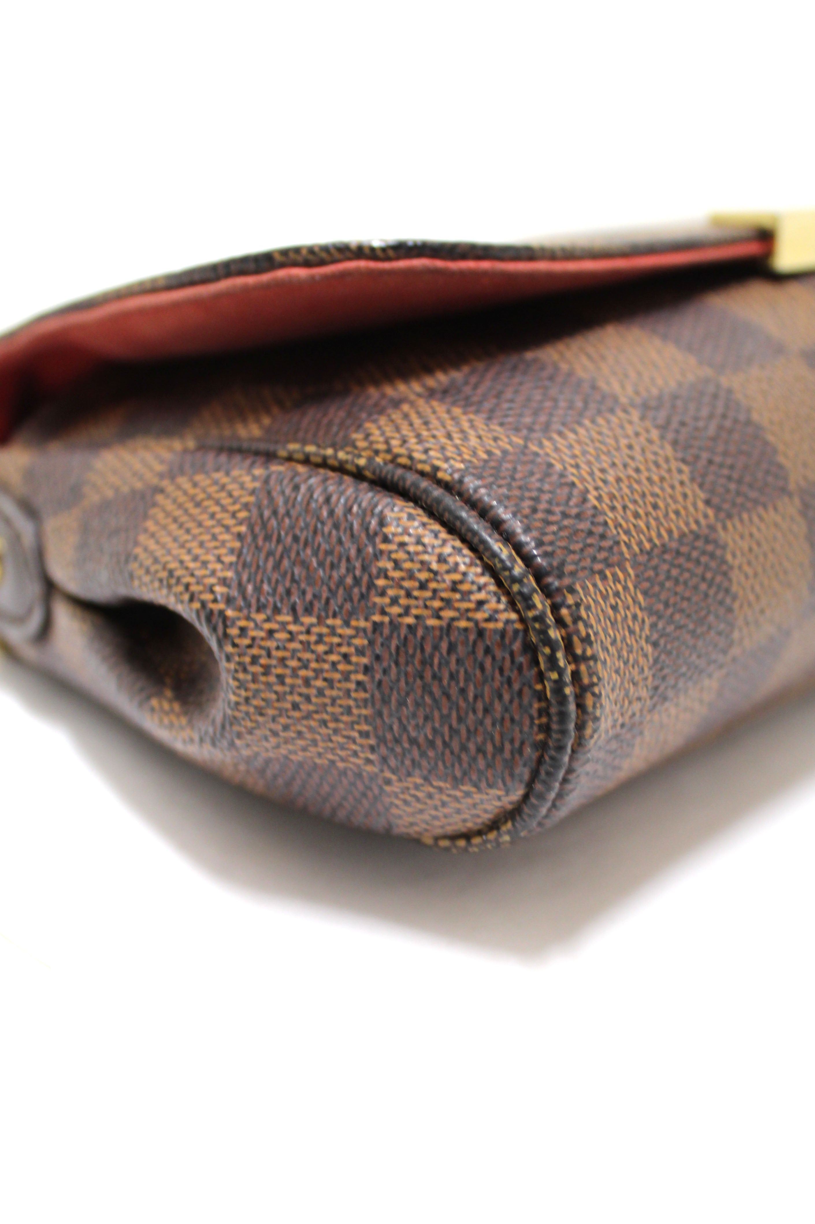 Authentic Louis Vuitton Damier Ebene Favorite PM Messenger Bag