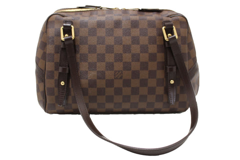 Authentic Louis Vuitton Damier Ebene Rivington GM Shoulder Bag