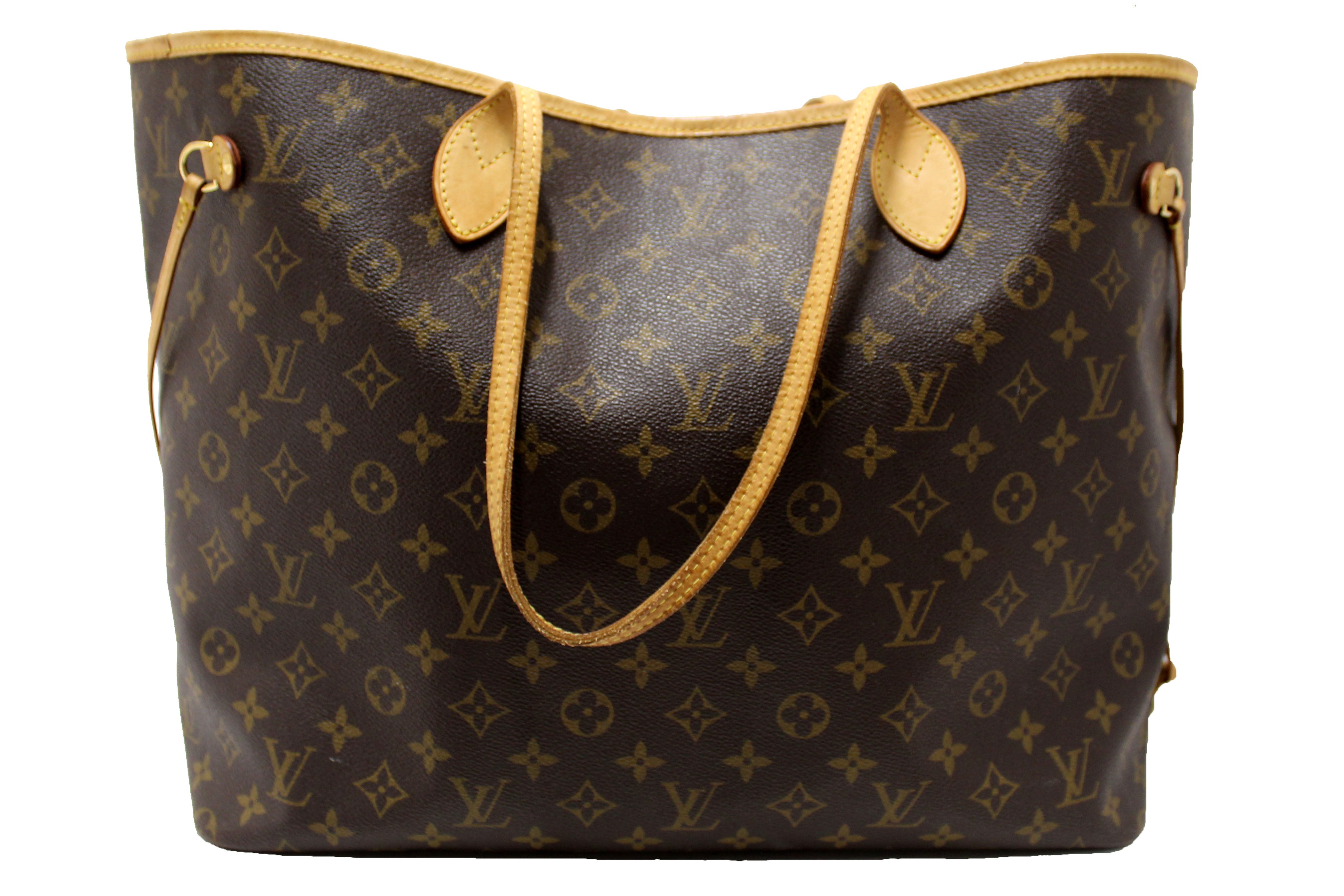 Authentic Louis Vuitton Classic Monogram Neverfull GM Tote Shoulder Bag
